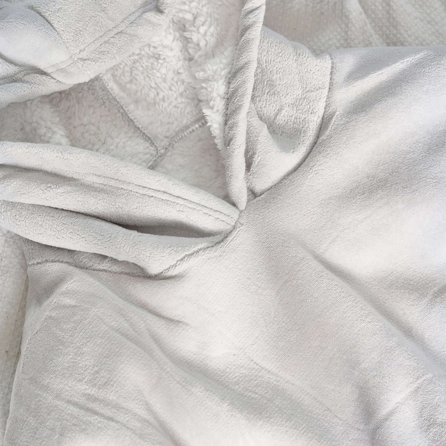 Hibernate Collection Oversized Super Soft Coral Fleece Hoodie One Size-Bargainia.com