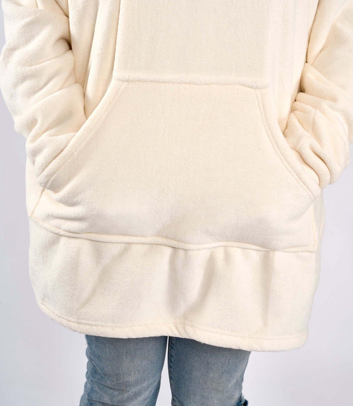 Hibernate Collection Oversized Super Soft Coral Fleece Sherpa Hoodie One Size-Bargainia.com