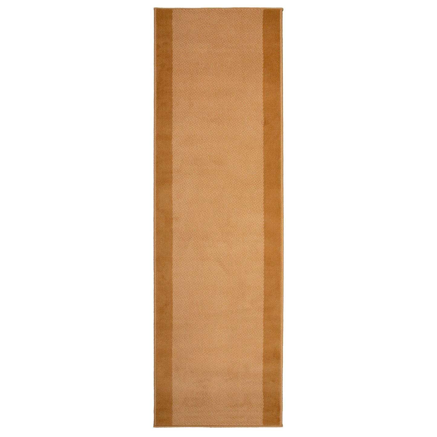 Hard Wearing Hessian Backed Stair Runner Kitchen Mat - Texas Beige Border-Bargainia.com