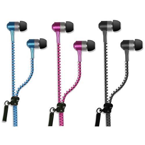I-Total Zipper Earphones - Assorted-8056518551482-Bargainia.com