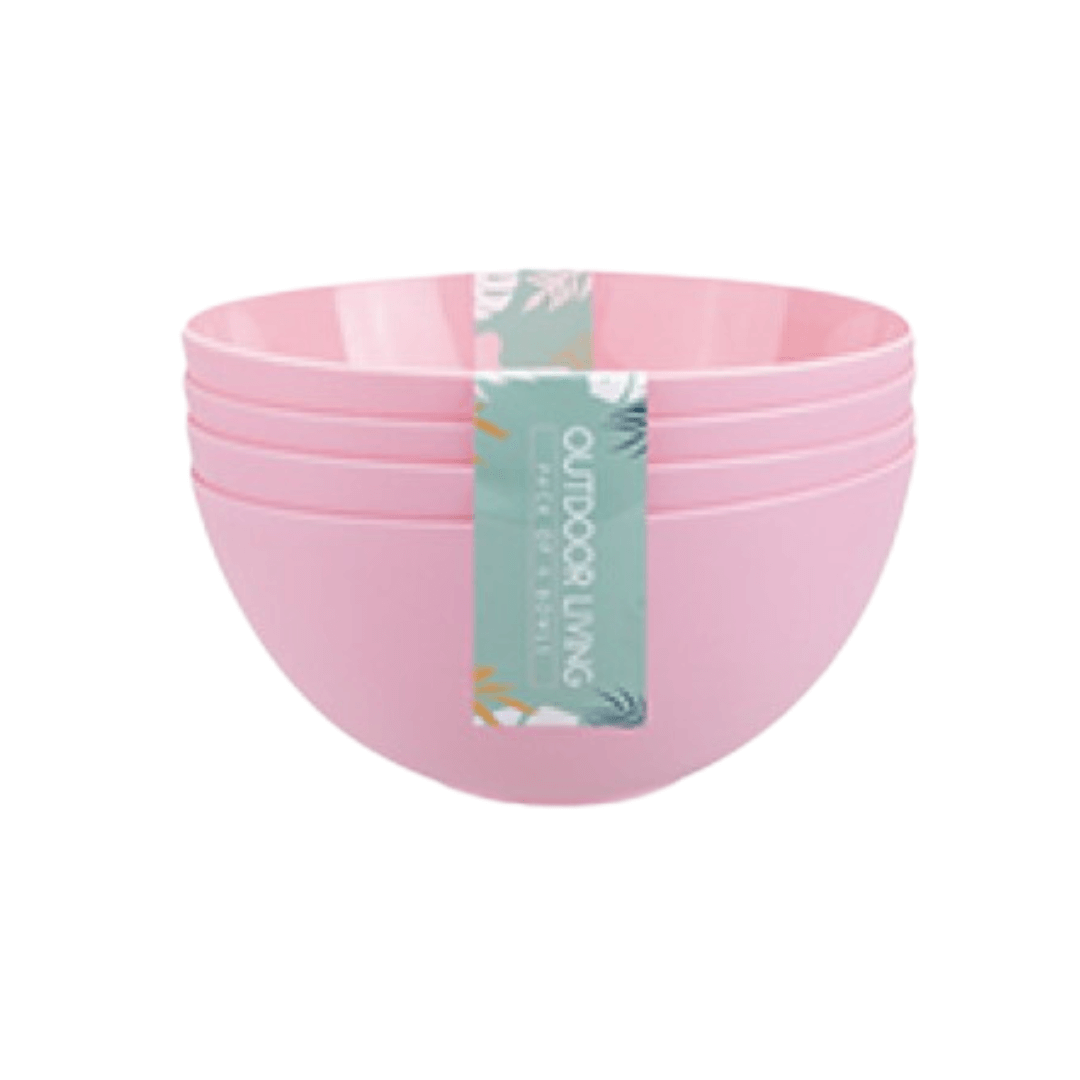 Plastic Picnic Bowls Pack of 4