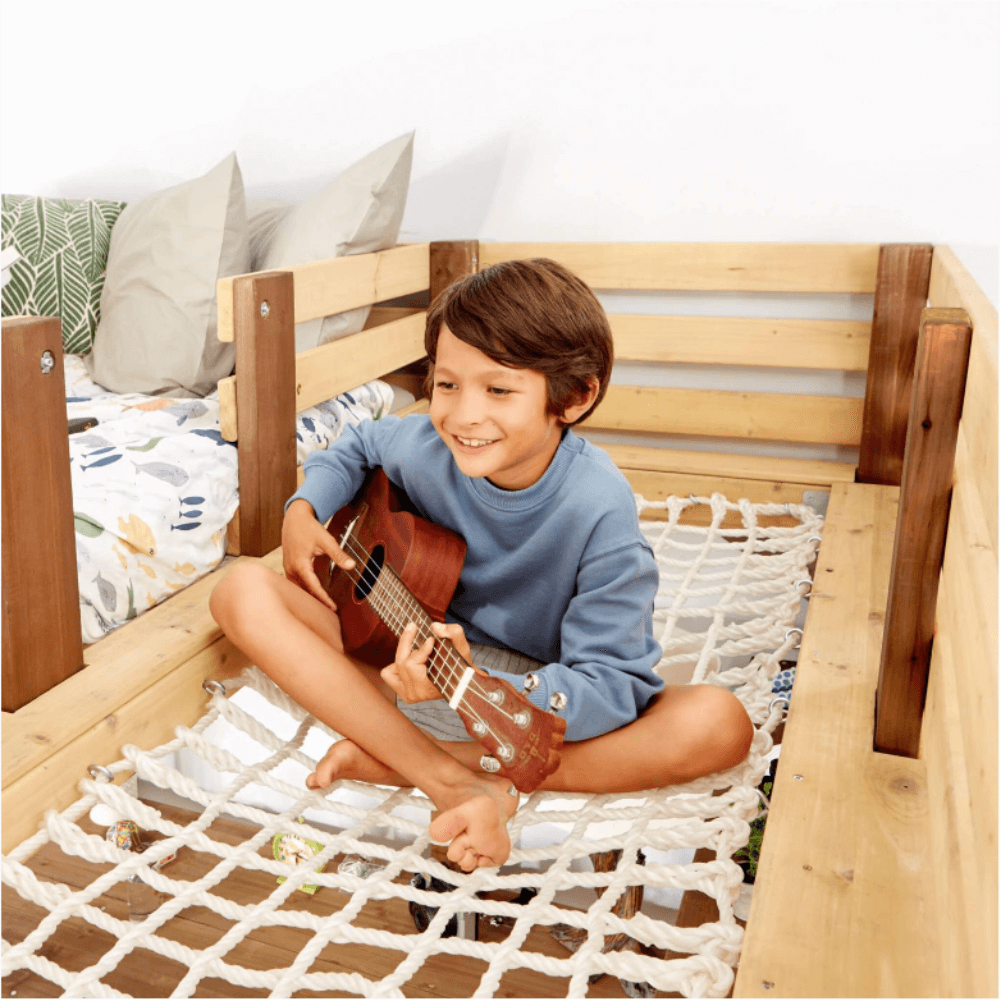 Little Tikes Wooden 4-In-1 Study Fort 5ft Loft Bed Set-50743658006-Bargainia.com