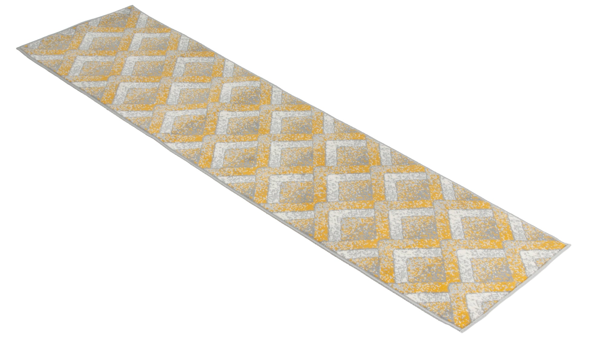 Gold, Grey & White Chevron Stair Runner / Kitchen Mat - Texas (Custom Sizes Available)-5056150272397-Bargainia.com