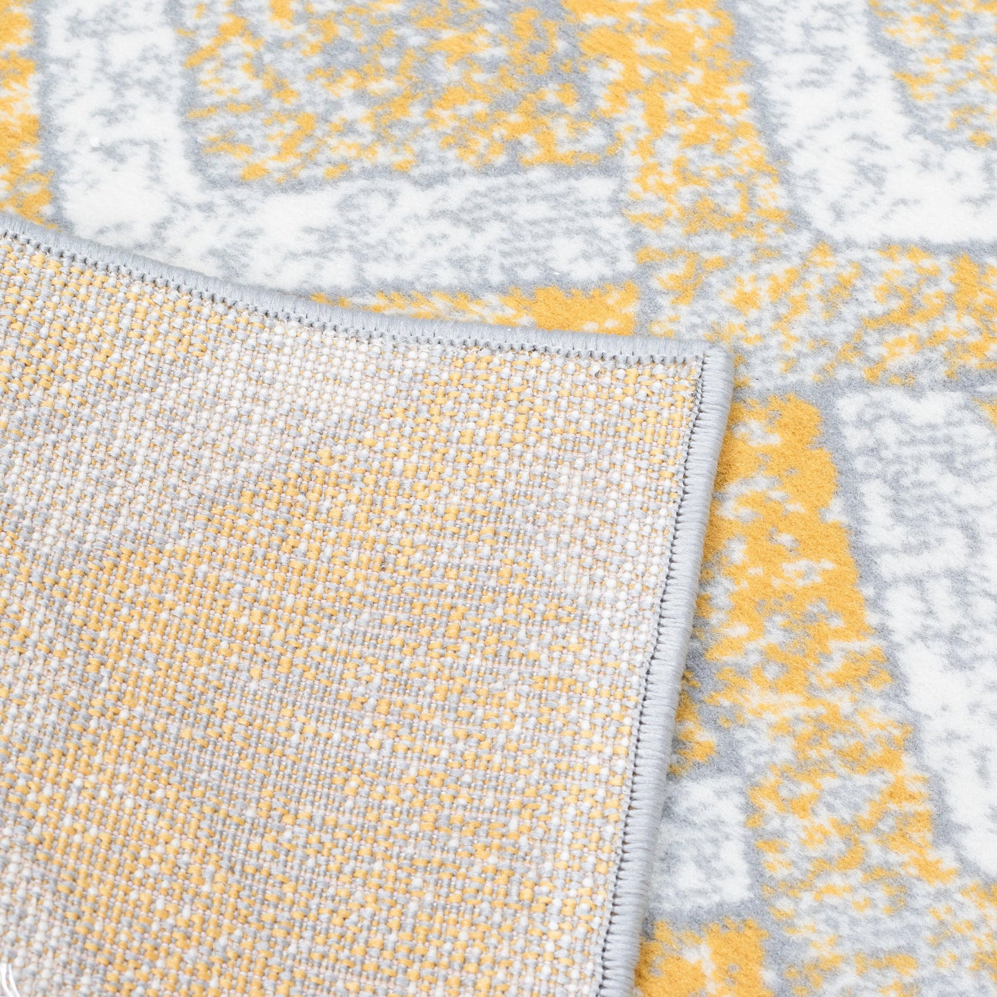 Gold, Grey & White Chevron Stair Runner / Kitchen Mat - Texas (Custom Sizes Available)-5056150272397-Bargainia.com