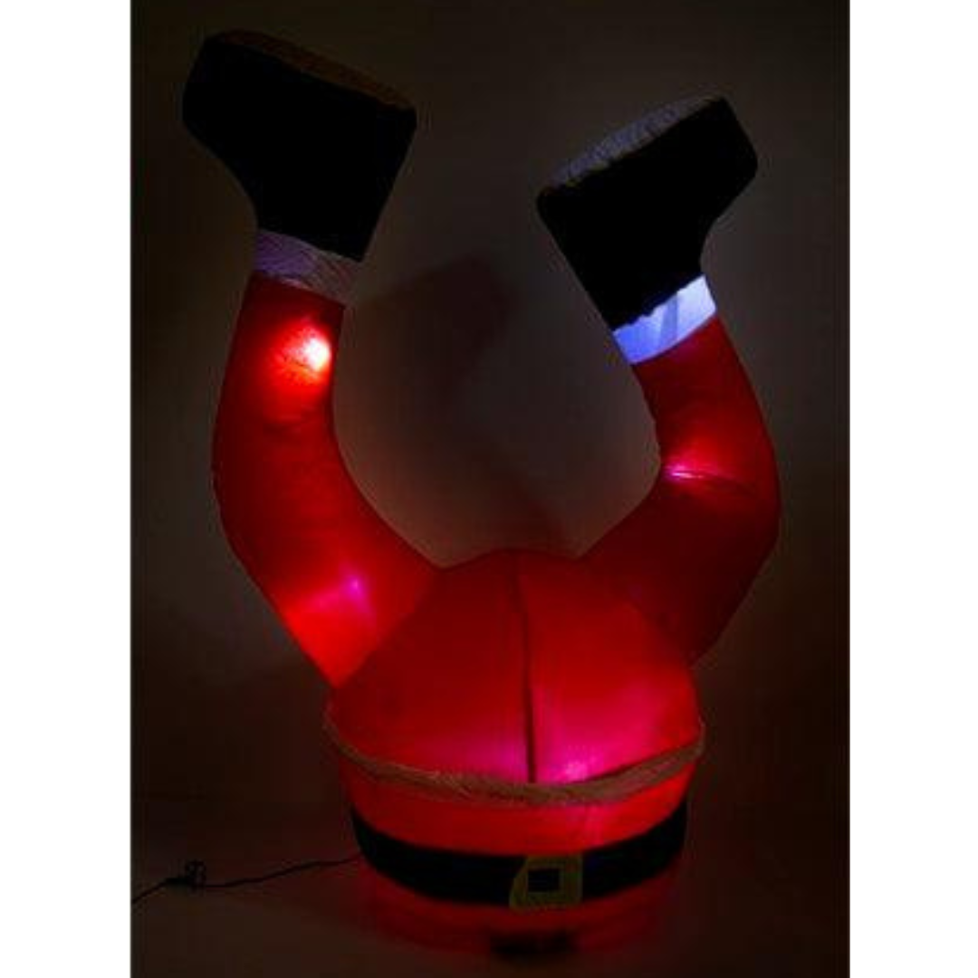 Christmas Inflatable Outdoor LED Santa Buried Decoration 1.2M