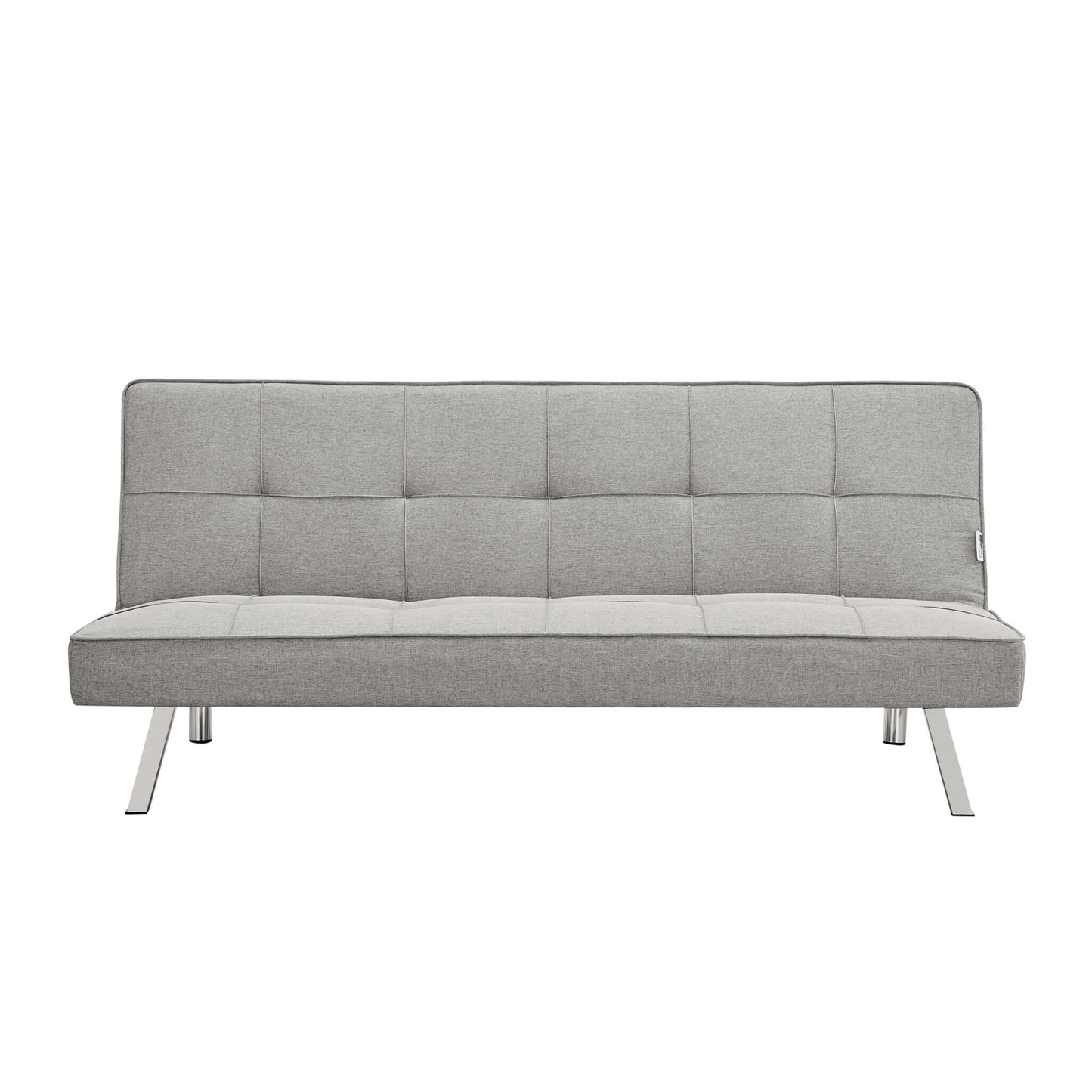 Britney Essentials 3 Seater Click Clack Sofa Bed - Grey-Bargainia.com