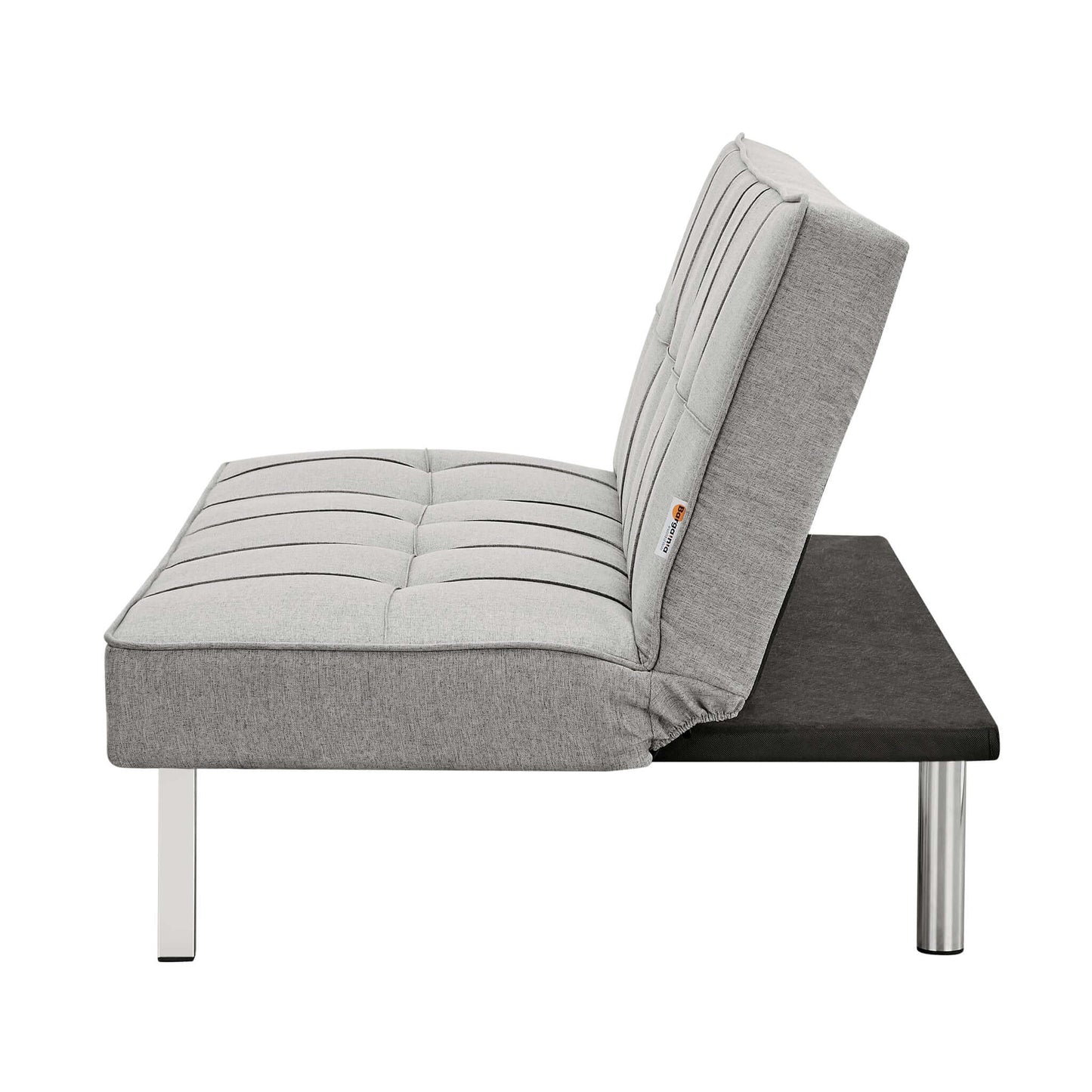 Britney Essentials 3 Seater Click Clack Sofa Bed - Grey-Bargainia.com