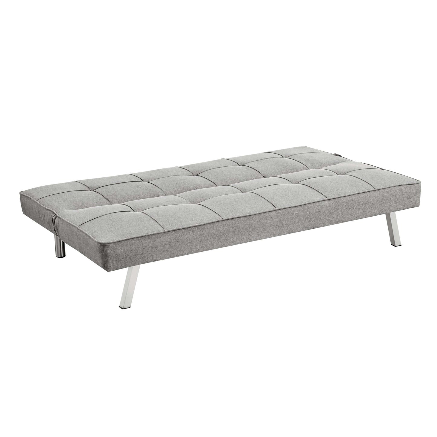 Britney Essentials 3 Seater Click Clack Sofa Bed - Grey-Bargainia.com