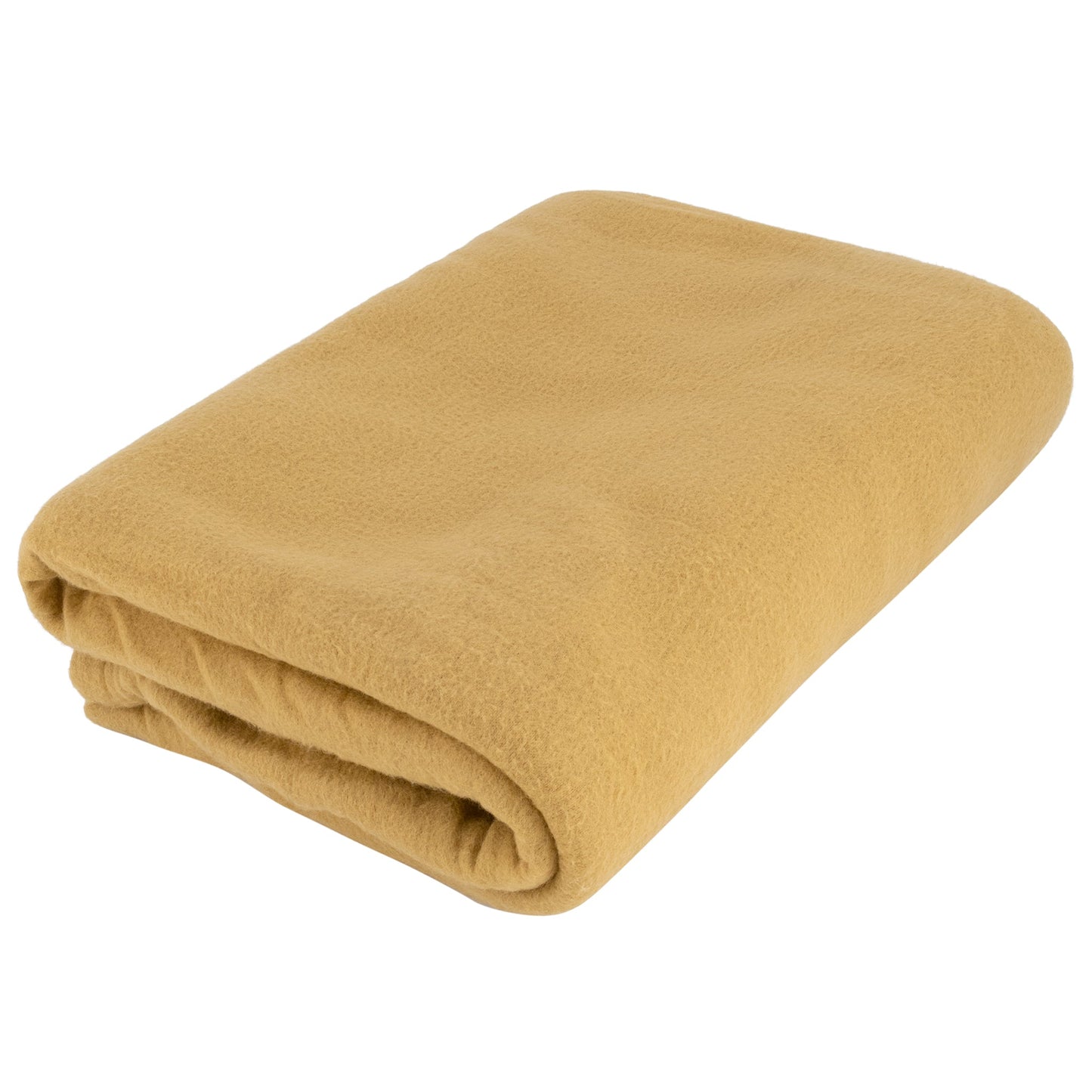 King Size Plain Fleece Blanket - 150 x 200cm - Beige-5056536100863-Bargainia.com