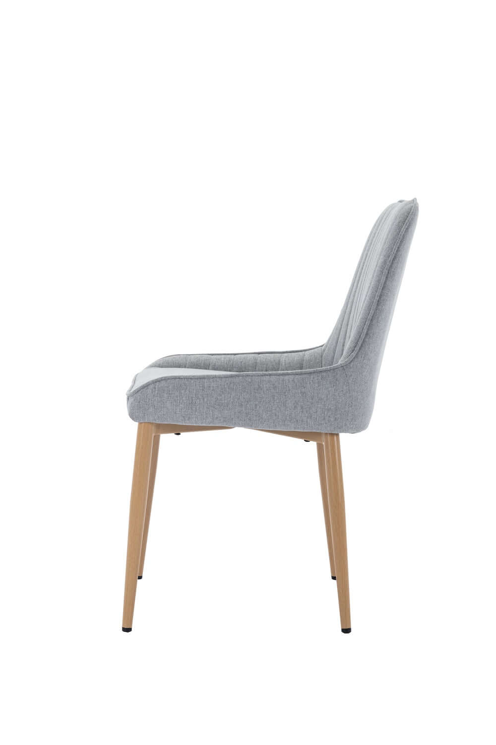 Light Grey Fabric Dining Chair - Set of 2