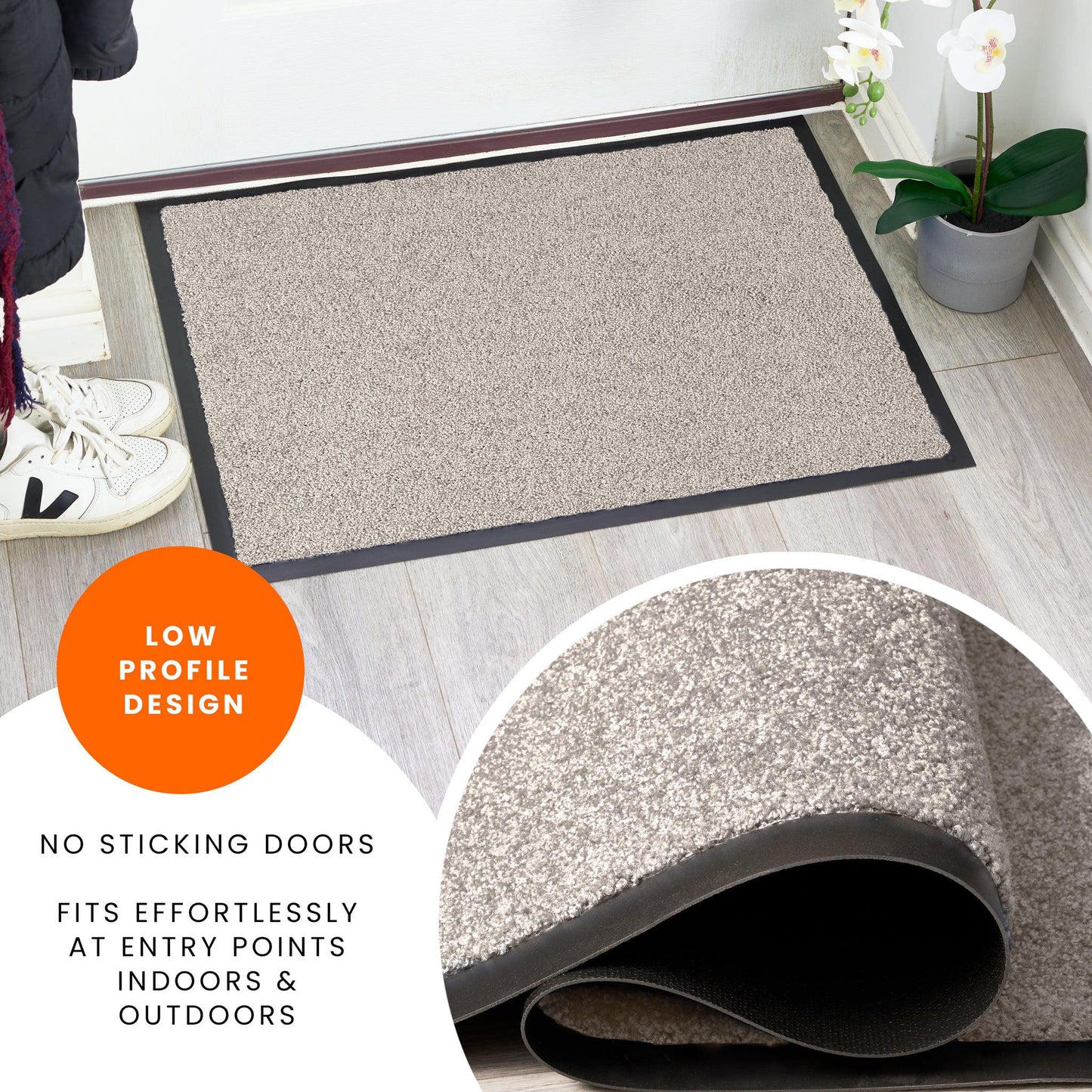 Beige Candy Barrier Door Mat - Assorted Sizes-Bargainia.com