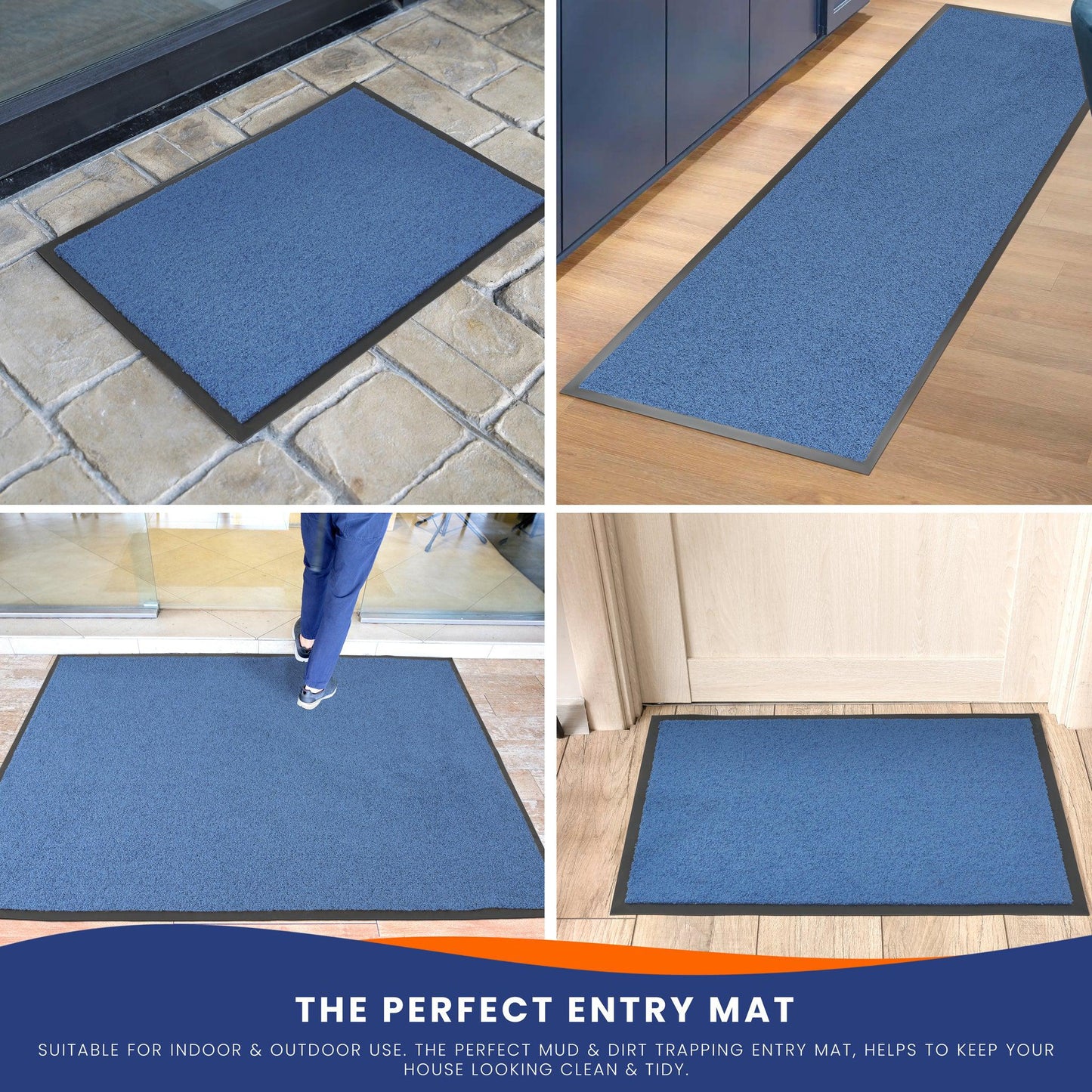 Blue Candy Barrier Door Mat - Assorted Sizes-Bargainia.com