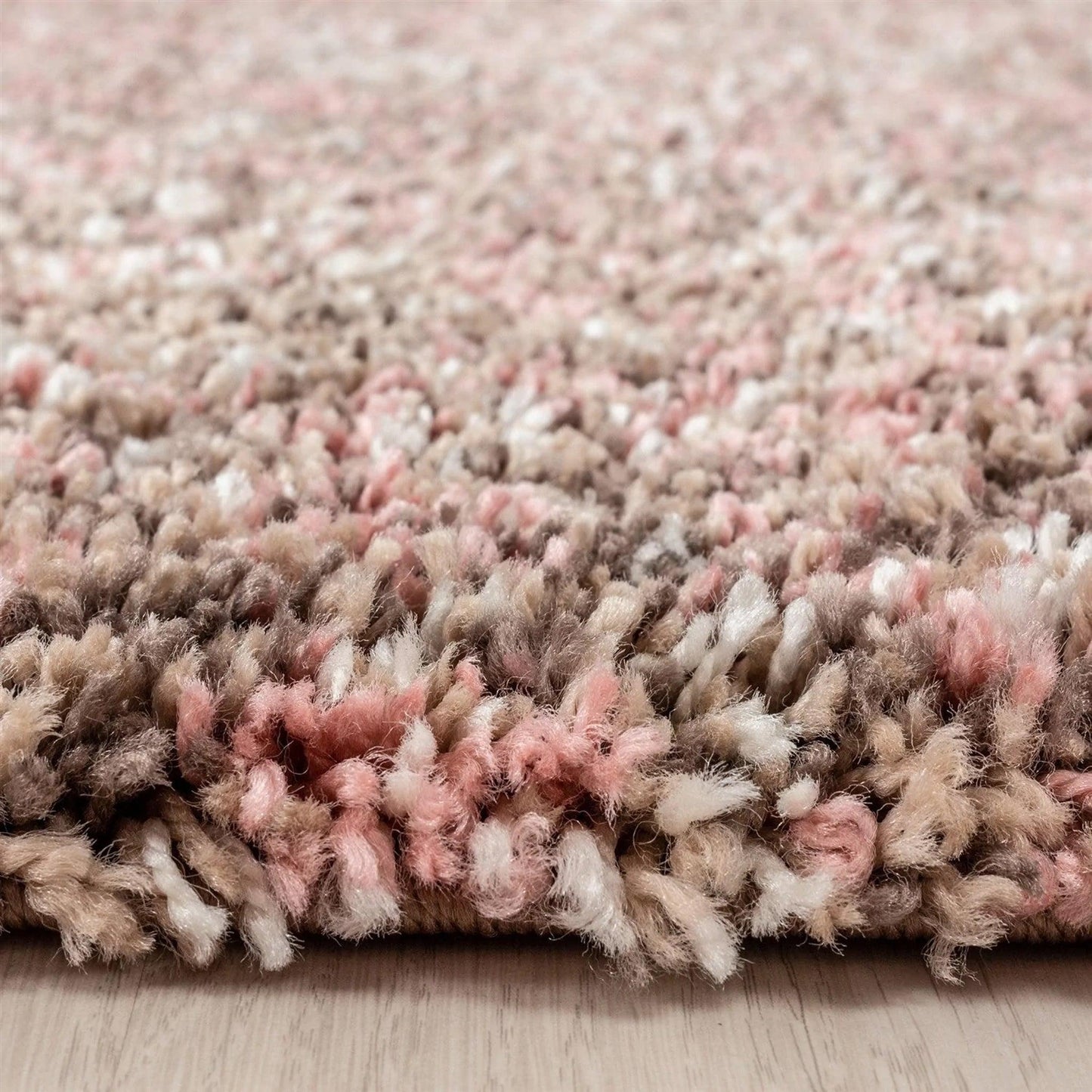 Pink/Brown Blend Shaggy Rug - Enjoy-Bargainia.com