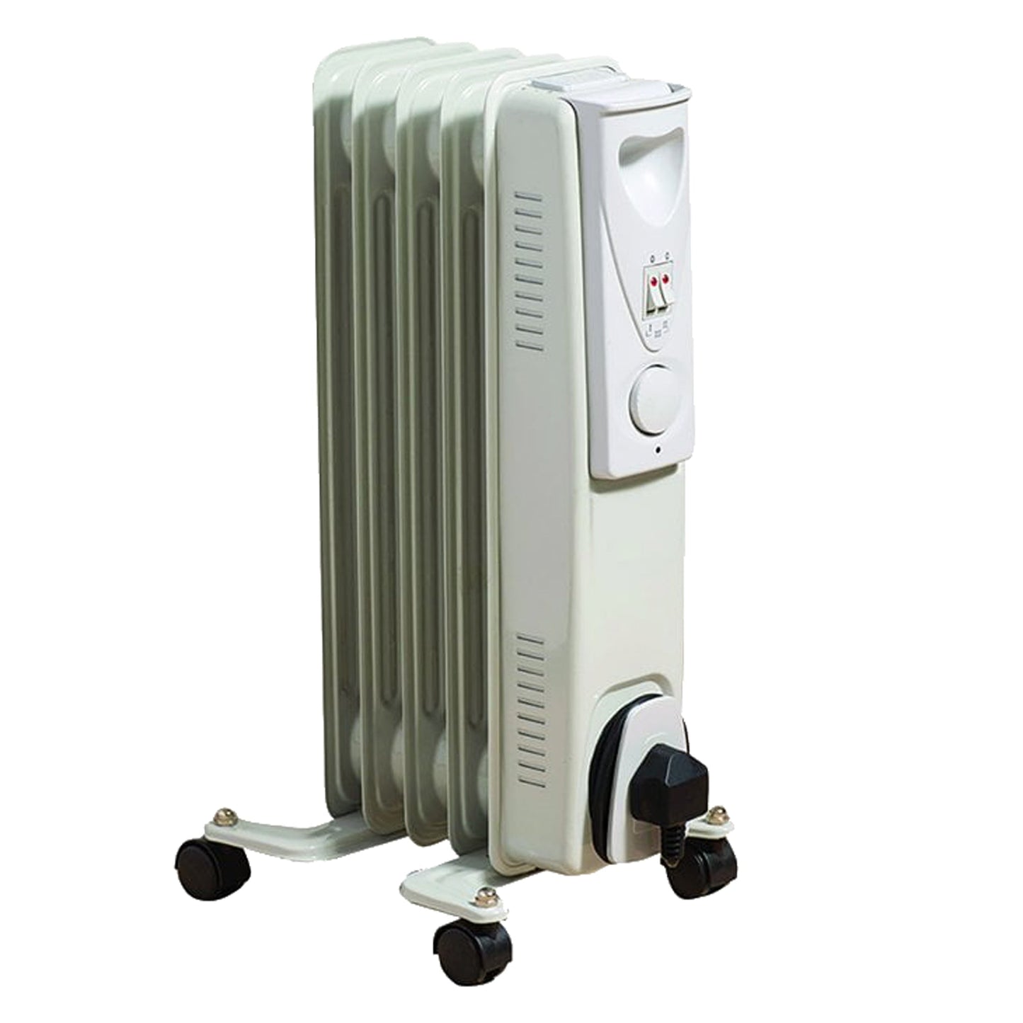 Daewoo 1000W Oil Filled Electric Radiator - White-5024996817959-Bargainia.com