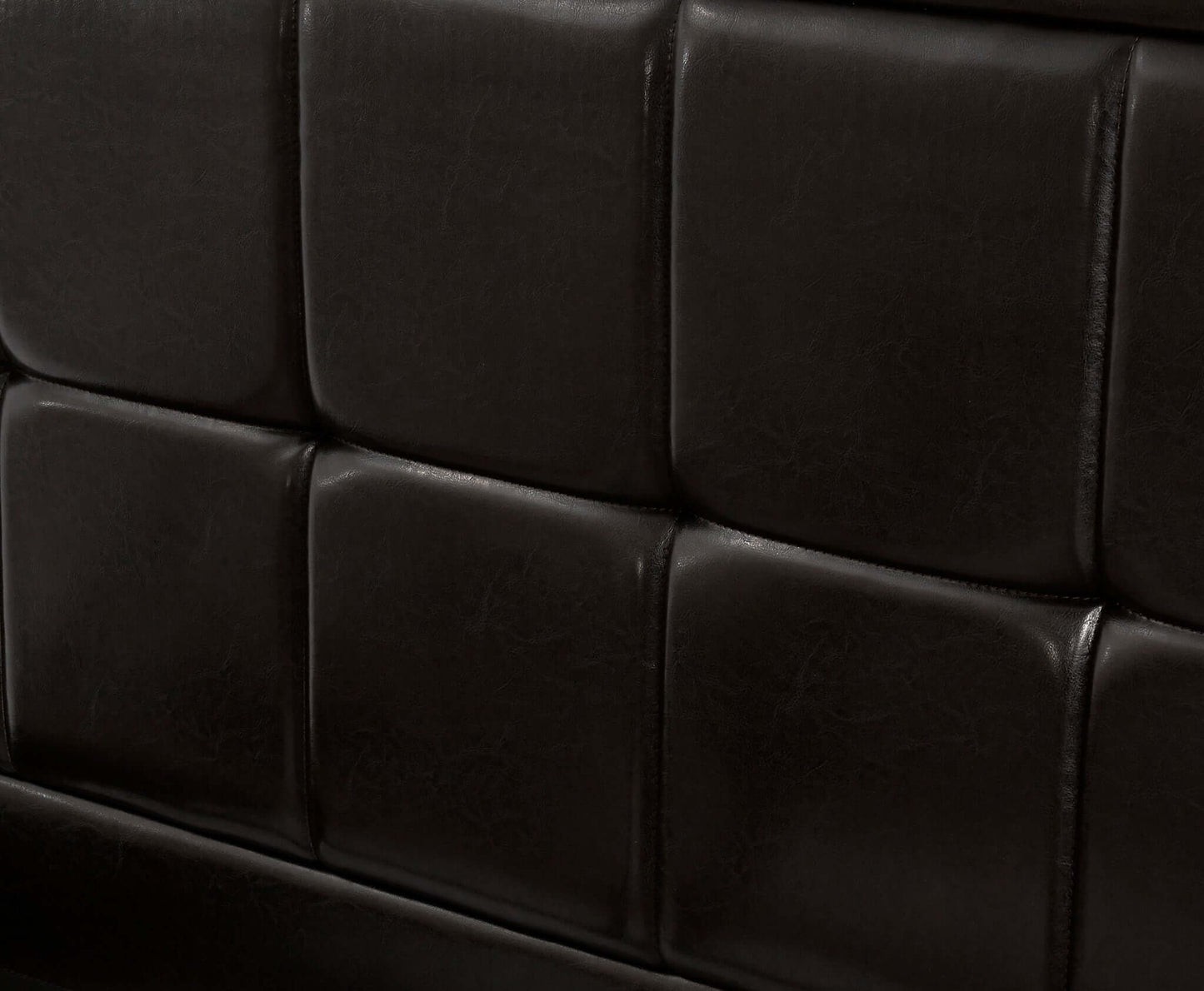 Hollywood Faux Leather Upholstered Ottoman Storage Bed Frame Brown-Bargainia.com