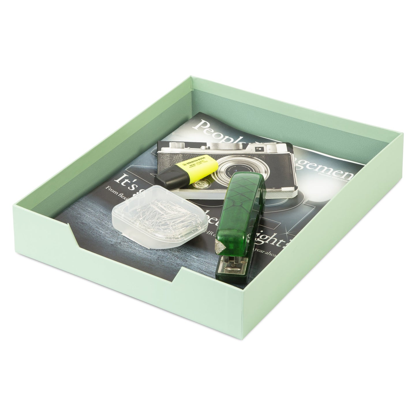 Desk Organiser Set - Mint Green - 4 Pcs-8718964077441-Bargainia.com