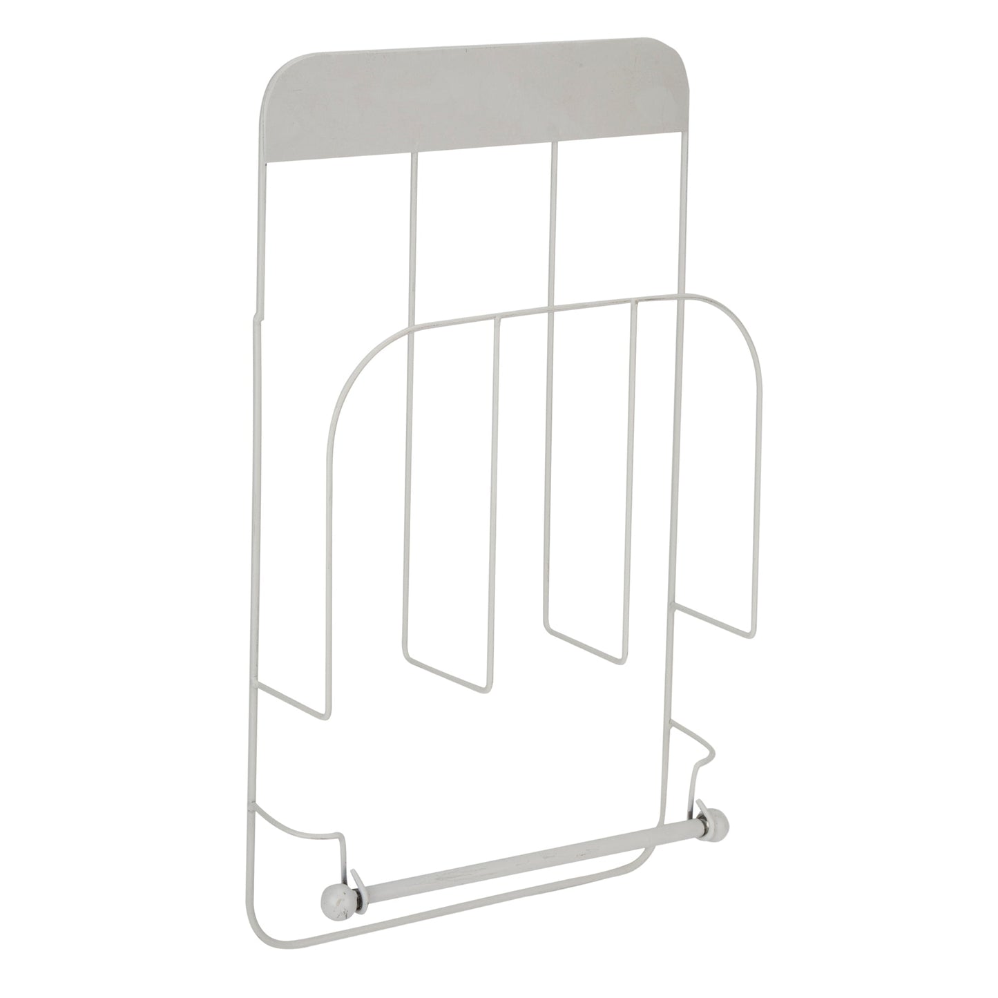 Magazine Rack With Roll Holder - White-8718226908889-Bargainia.com