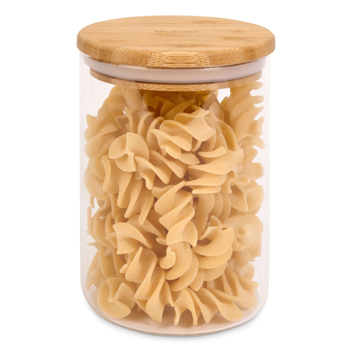 Brabantia Pure Food Glass Storage Jar With Bamboo Lid 700ML-5415252018812-Bargainia.com