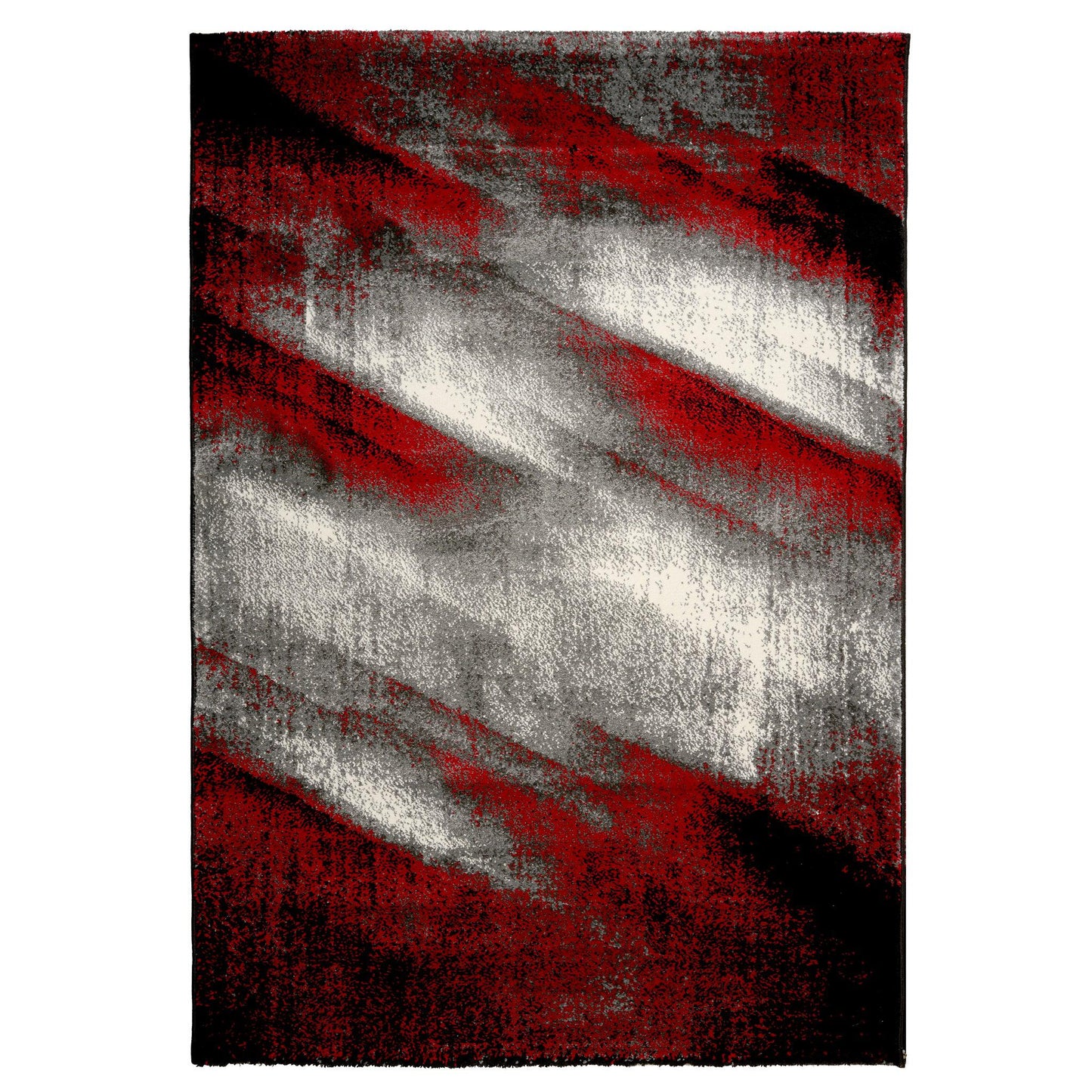 Red Modern Friese Thick Shaded Rug - Lima-Bargainia.com