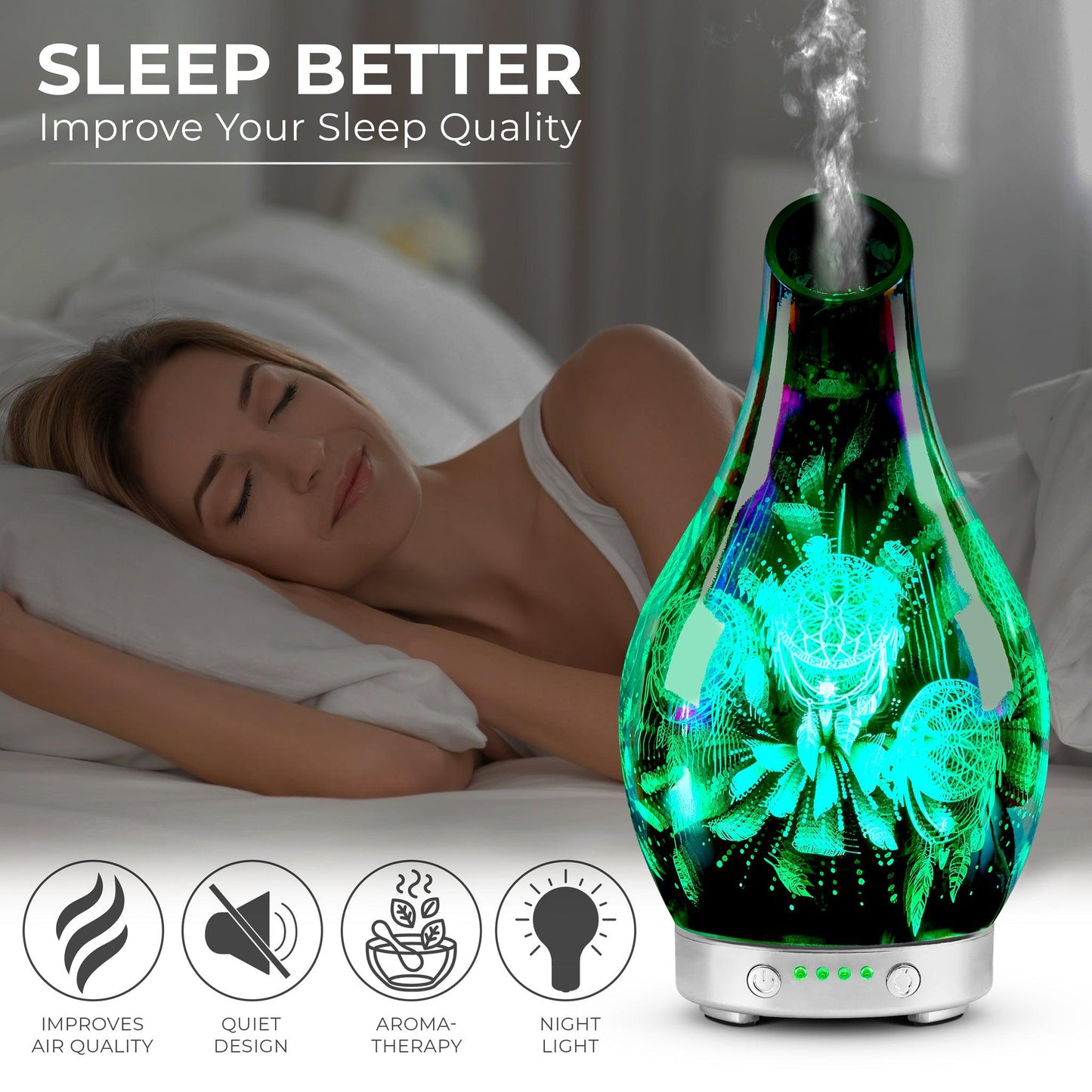 Desire Dreamcatcher Colour Changing Aroma Humidifier-5010792469669-Bargainia.com