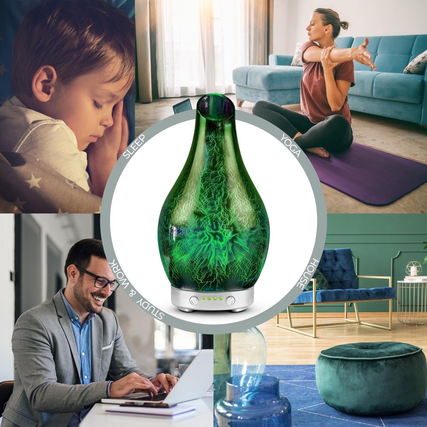 Desire Lightning Colour Changing Aroma Humidifier-5010792469676-Bargainia.com