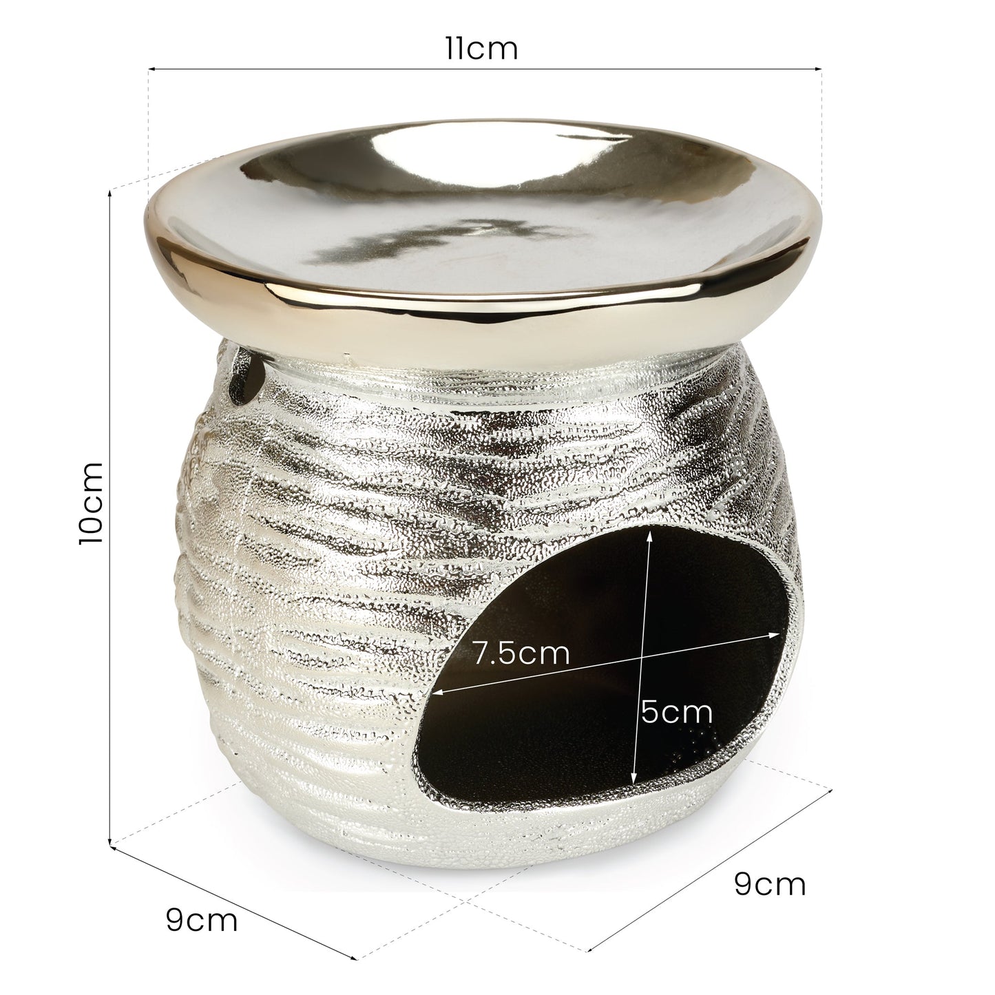 Crackle Glaze Bees Wax Oil Warmer-5010792473598-Bargainia.com