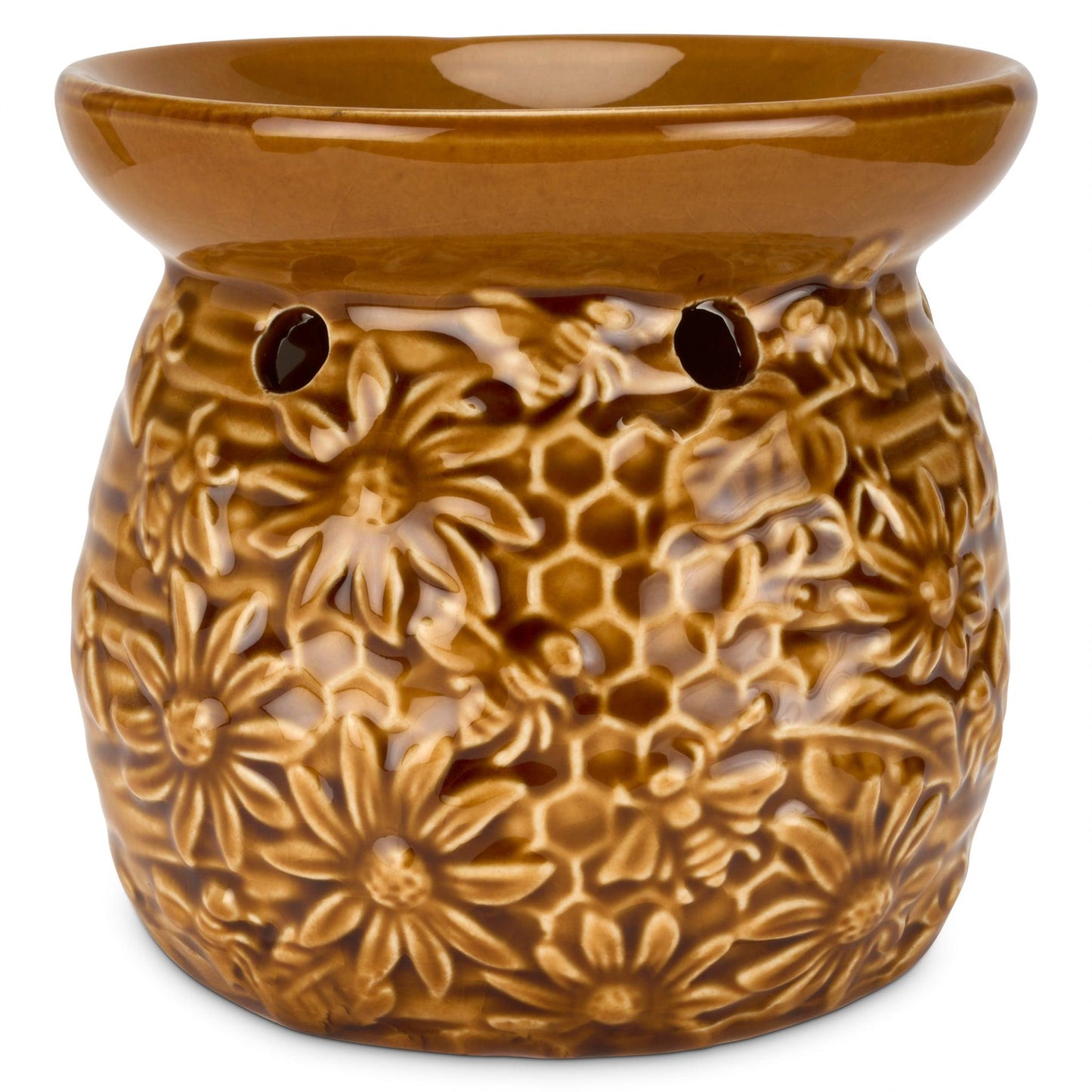 Crackle Glaze Bees Wax Oil Warmer-5010792473598-Bargainia.com