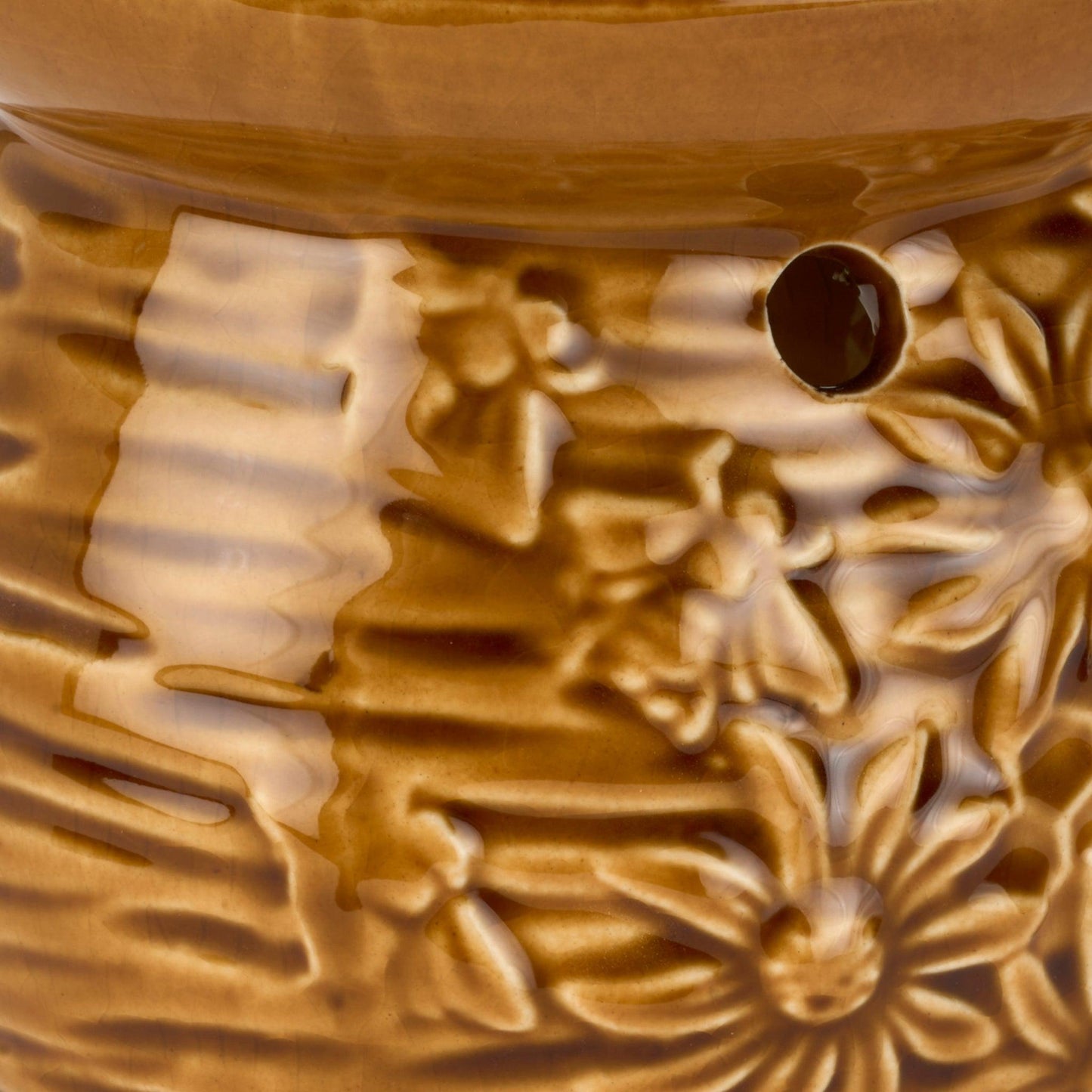 Crackle Glaze Bees Wax Oil Warmer-5010792473598-Bargainia.com