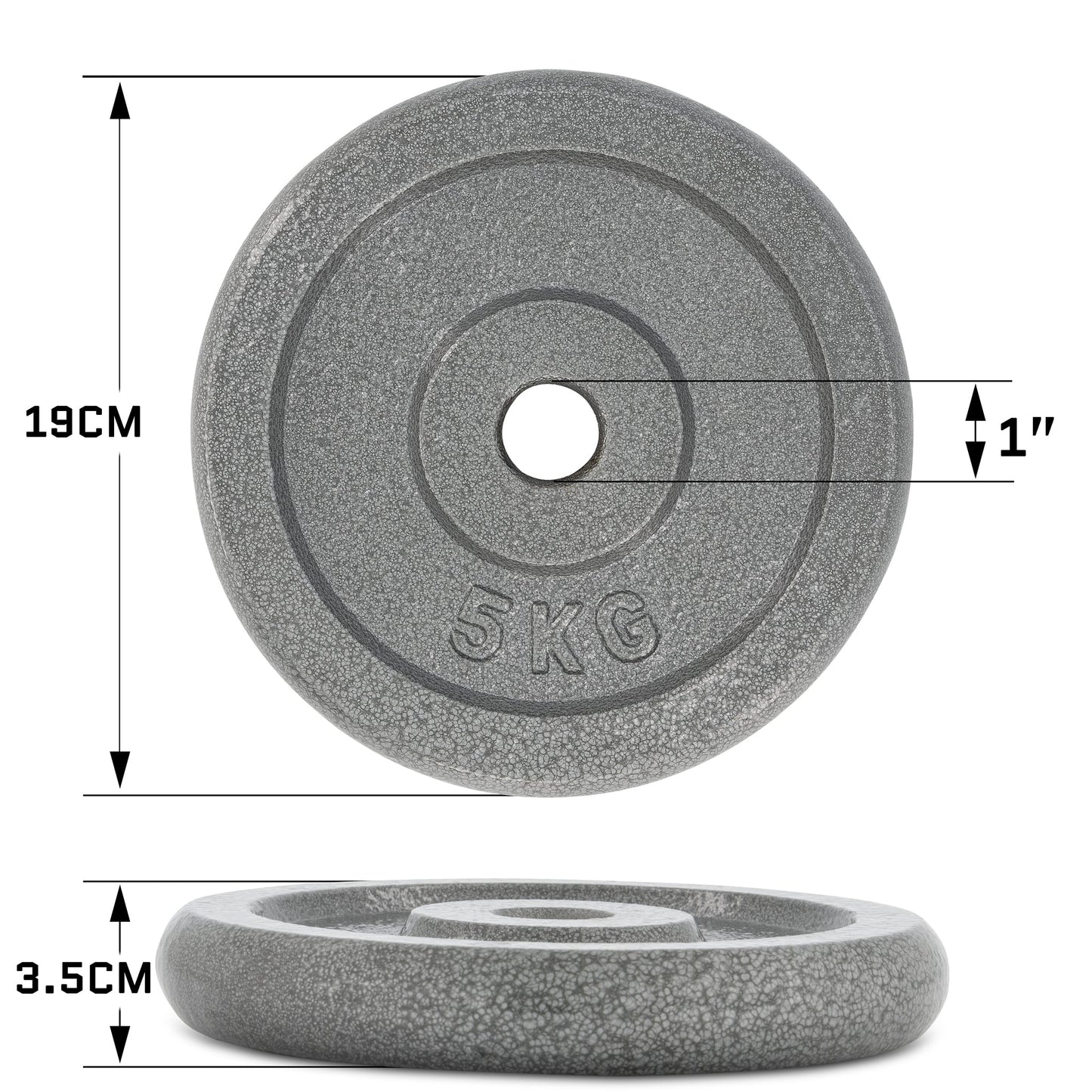 Hammerstone Iron Plates - 5kg-Bargainia.com