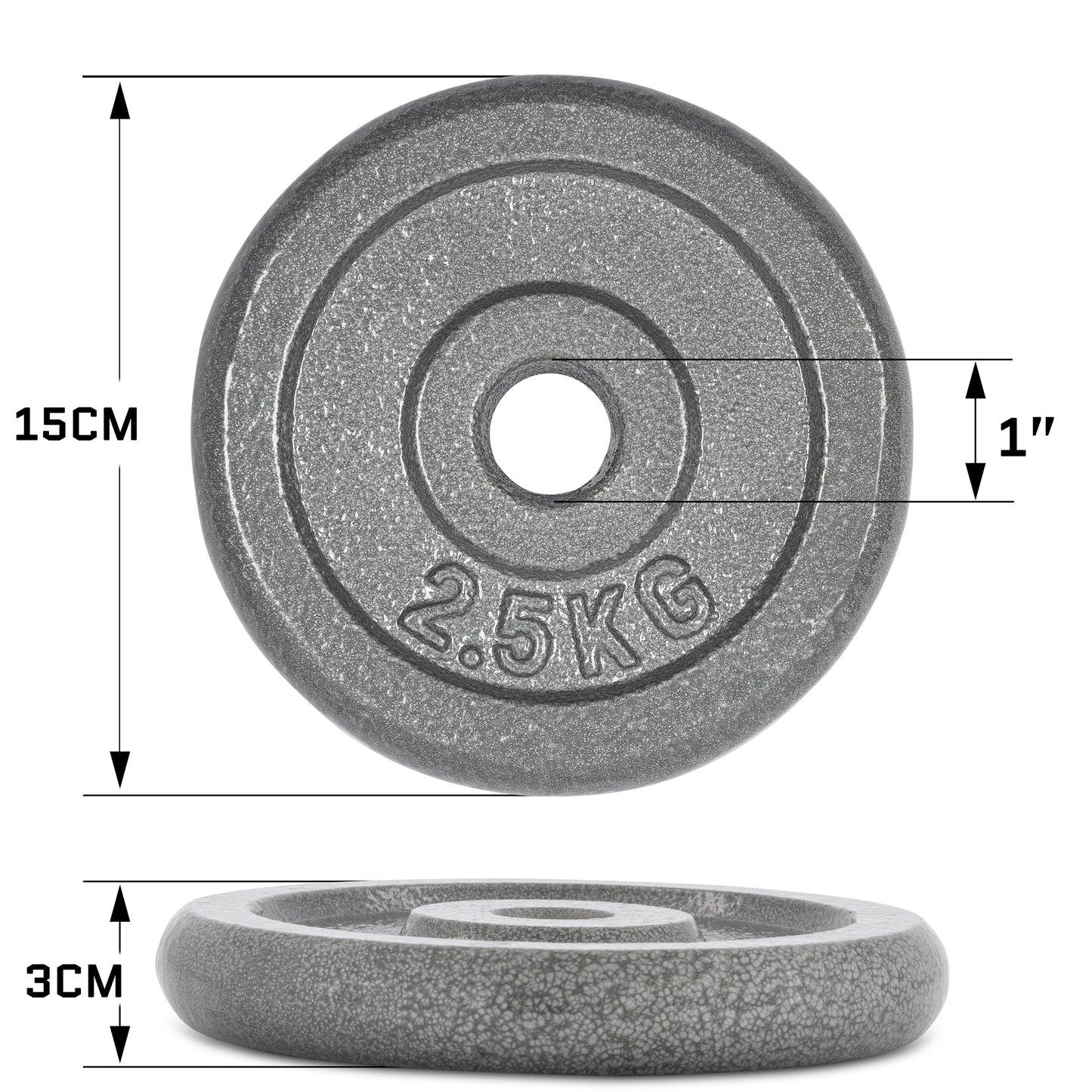 Hammerstone Iron Plates - 2.5KG-Bargainia.com