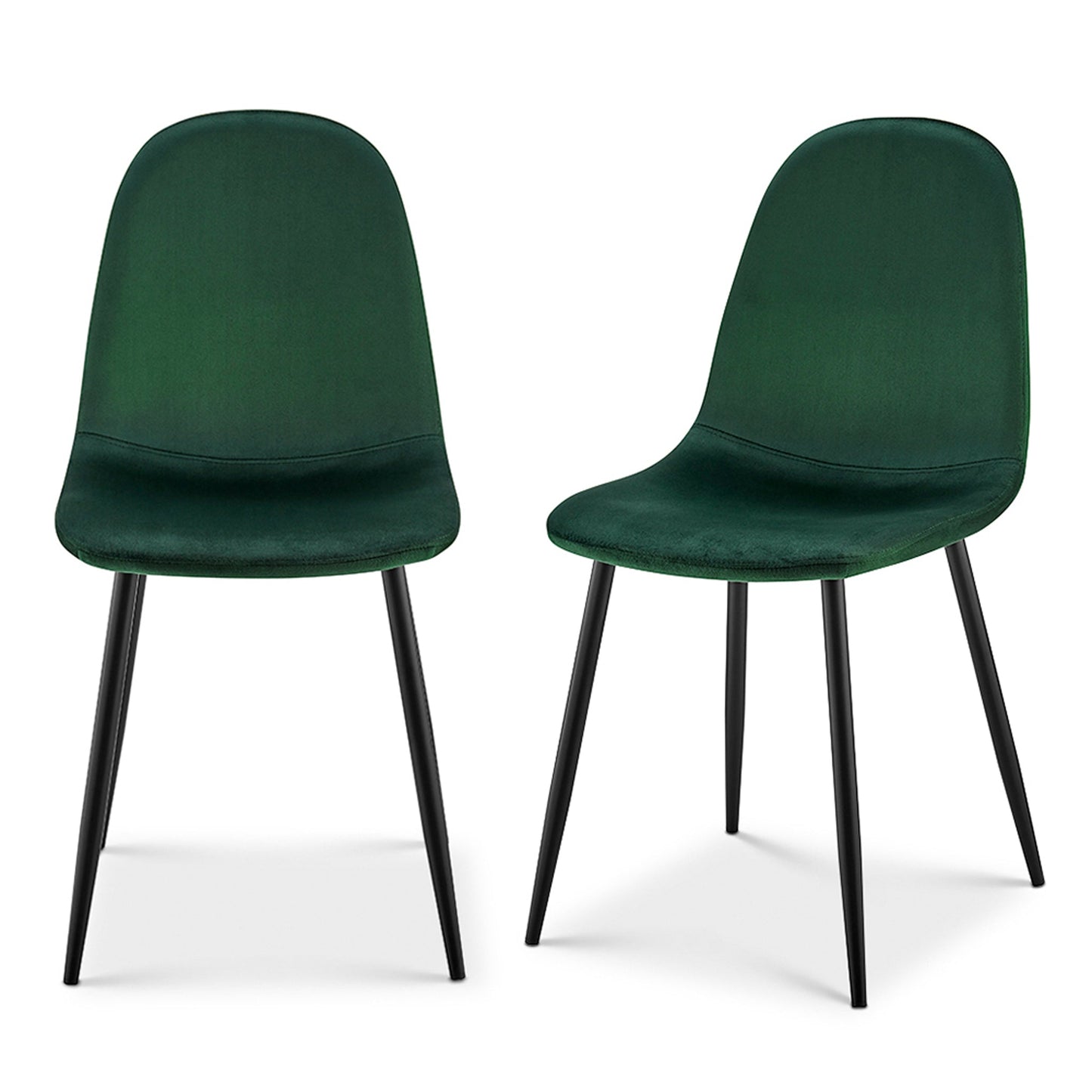 Ron Velvet Dining Chair - Emerald Green