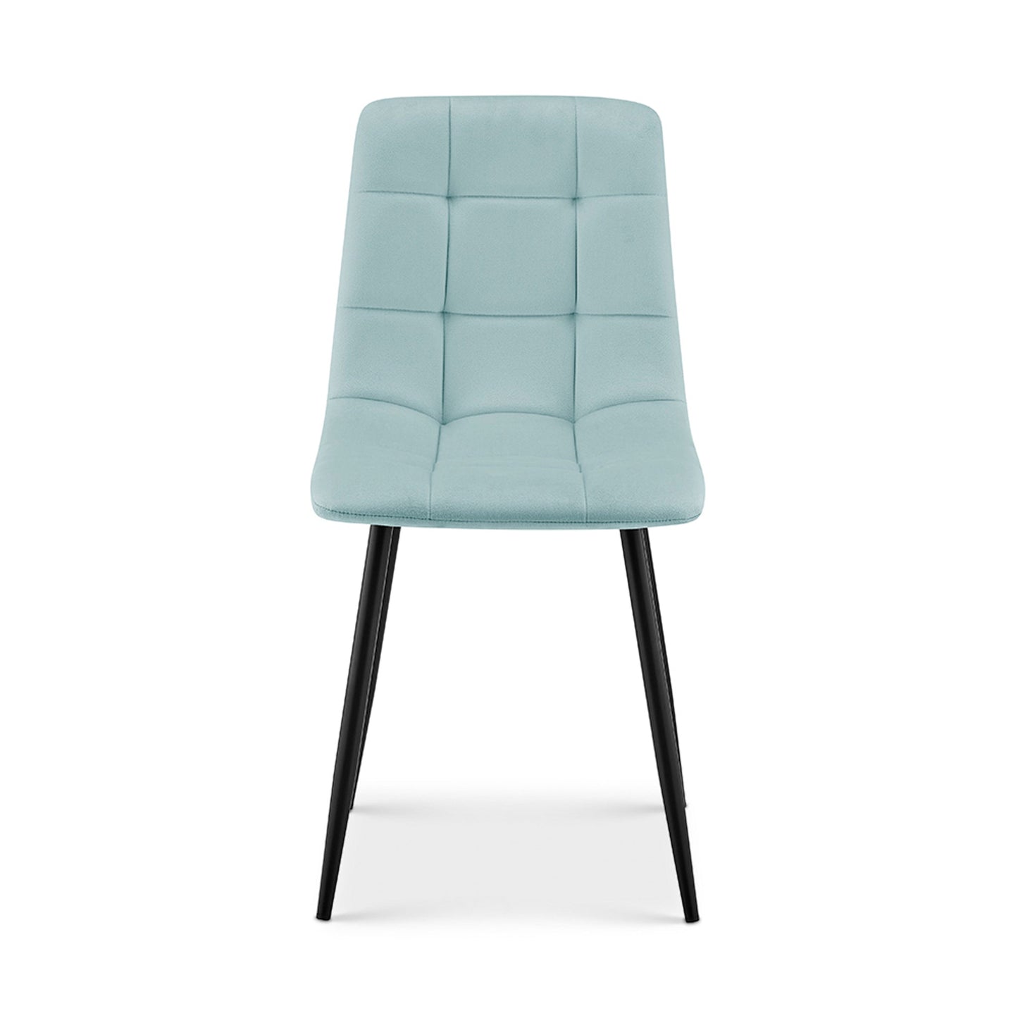 Zurich Velvet Embossed Dining Chair - Blue