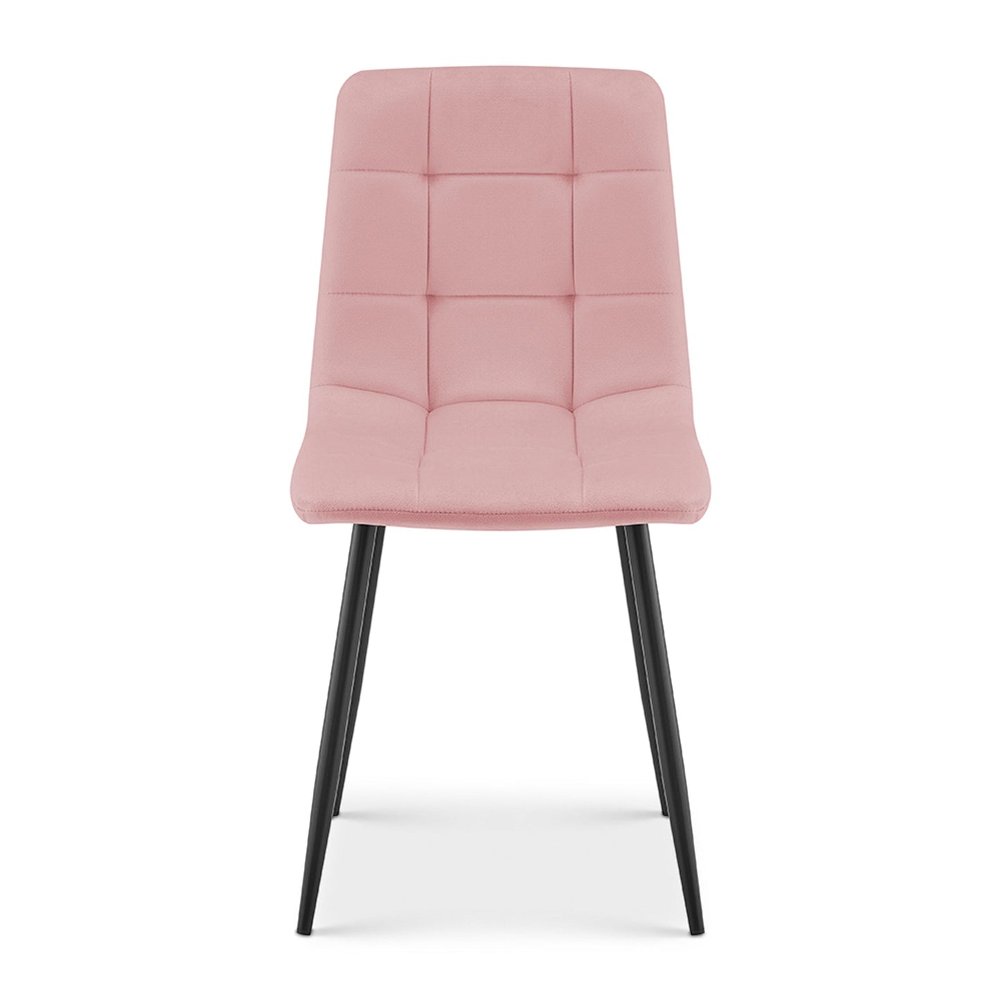 Zurich Velvet Embossed Dining Chair - Pink