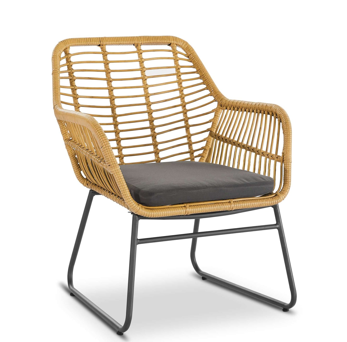 4 Piece Wicker Rattan Garden Sofa, Table & Chairs Set-Bargainia.com