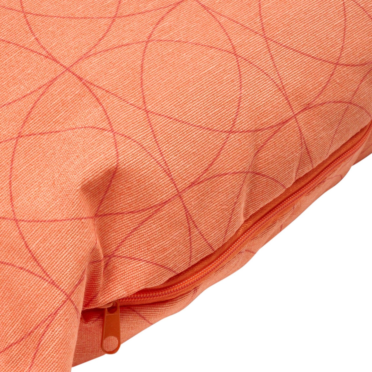 Coral Geometric Outdoor Garden Cushion - 42 x 42cm-8713229053635-Bargainia.com