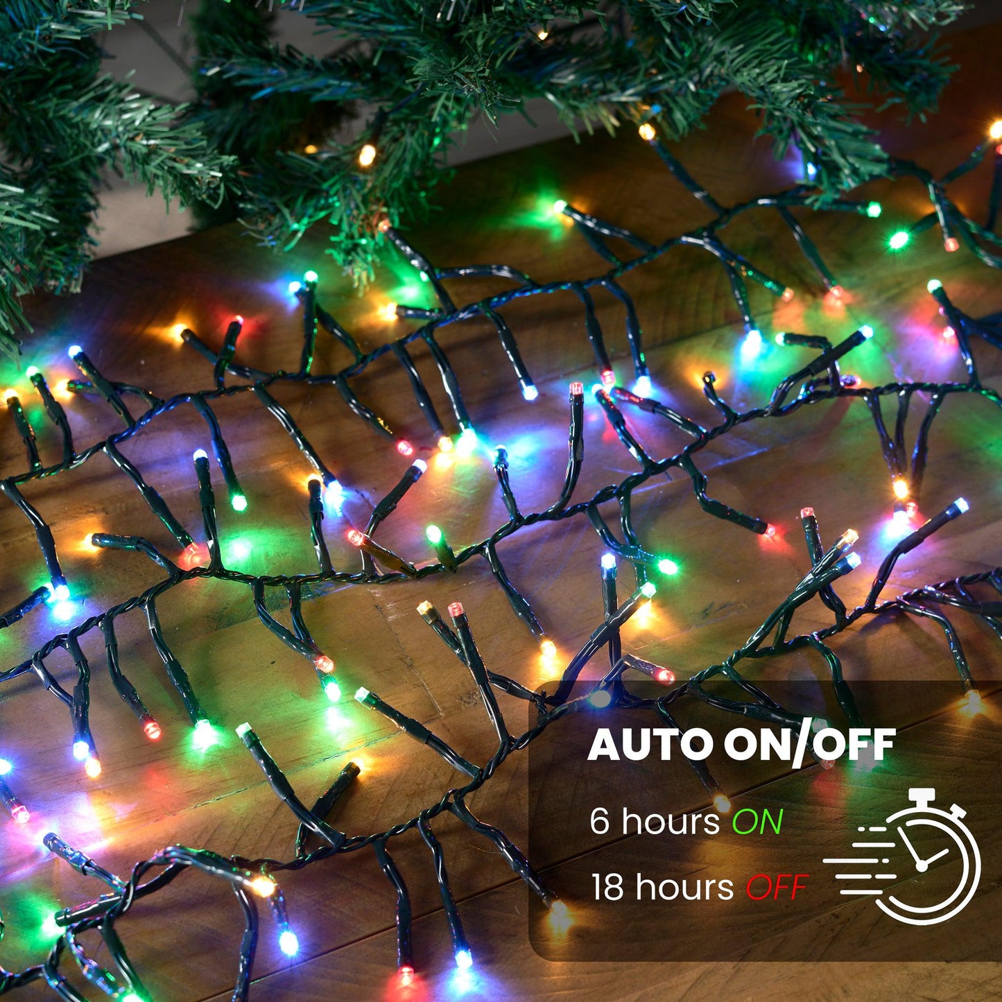 960 LED Cluster Lights - Multi Colour - 12M-5050565535658-Bargainia.com