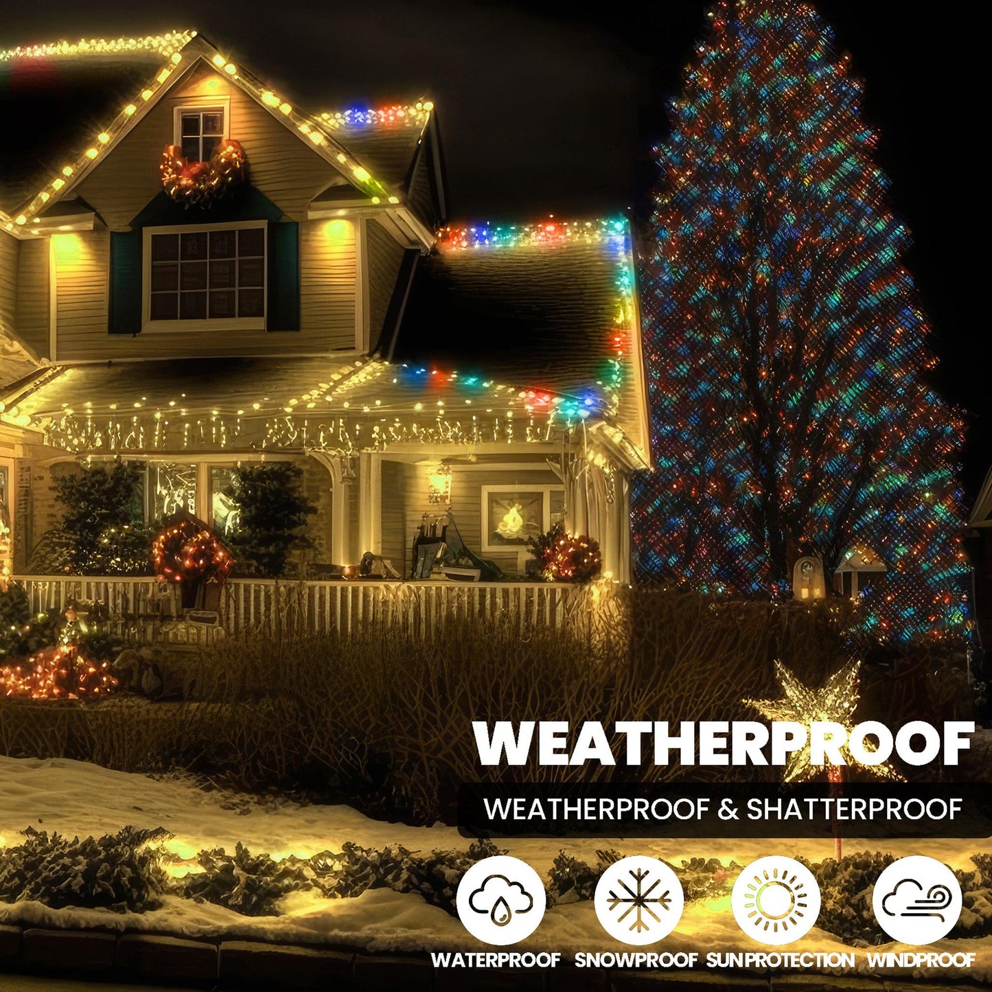 960 LED Cluster Lights - Multi Colour - 12M-5050565535658-Bargainia.com