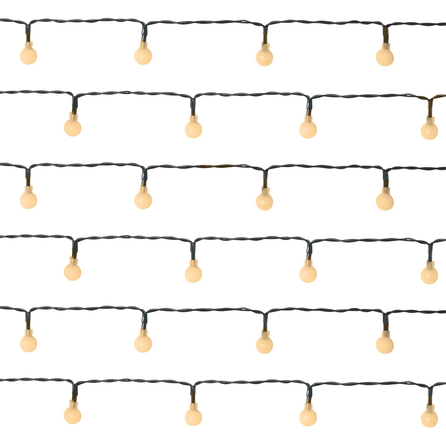 Battery Operated String Lights - 100 LED Berry Bulbs - Warm White-5056150236696-Bargainia.com