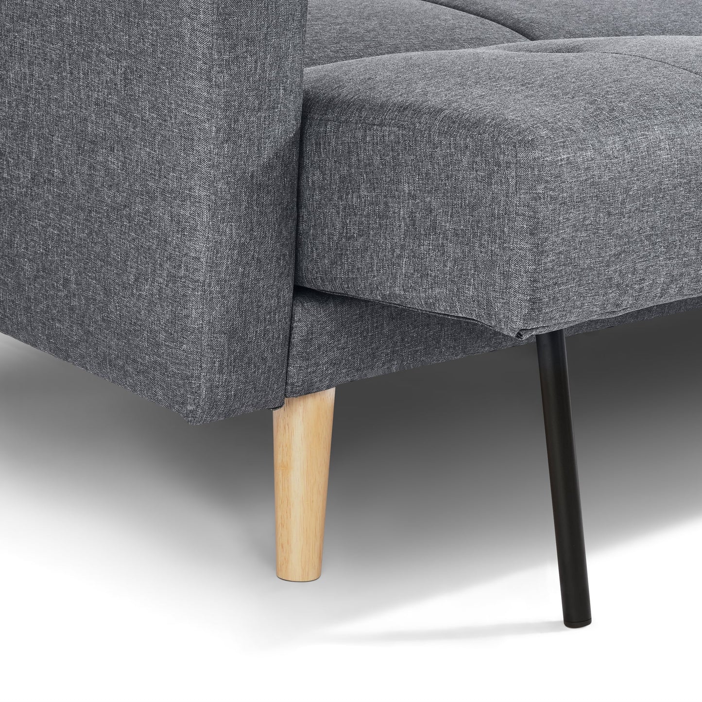 Narvik Click Clack 3 Seater Sofa Bed - Grey-5056150202752-Bargainia.com
