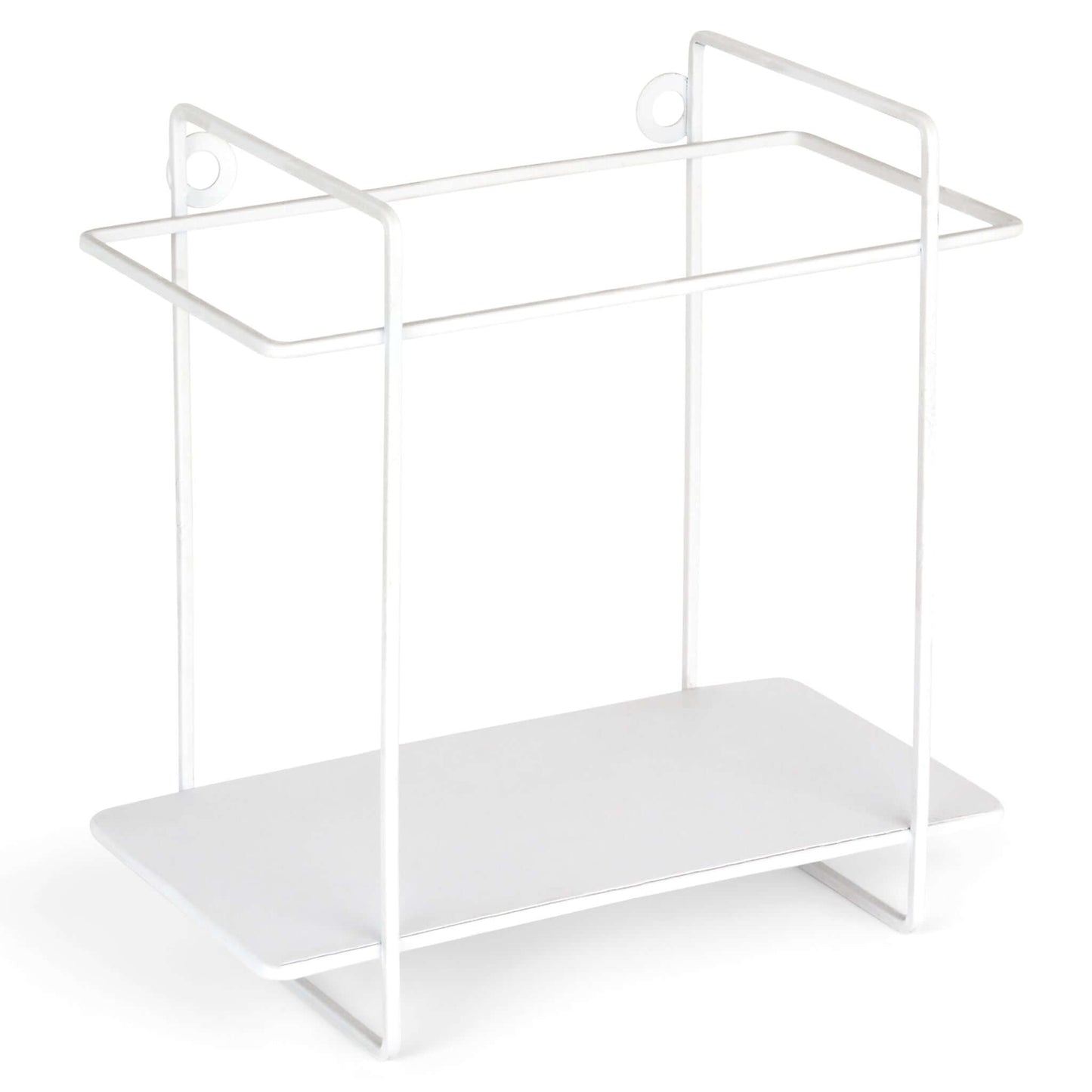 White Metal Industrial Decorative Style Shelves - Set of 3