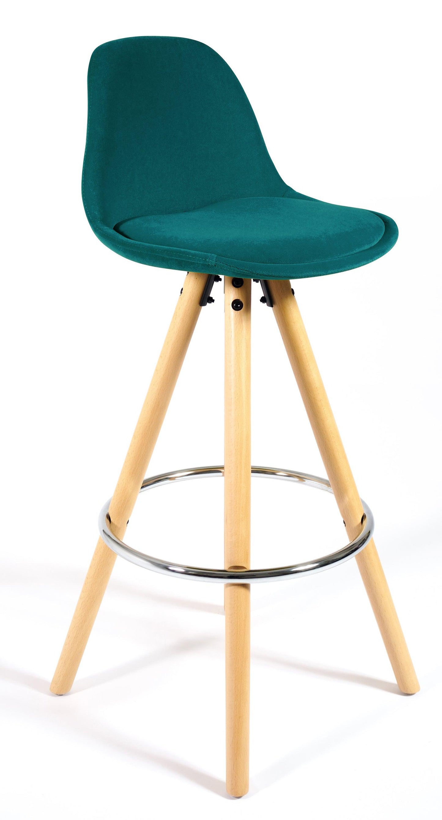 Barcelona Bar Stools - Set Of 2 - Ocean Green-5056150252818-Bargainia.com