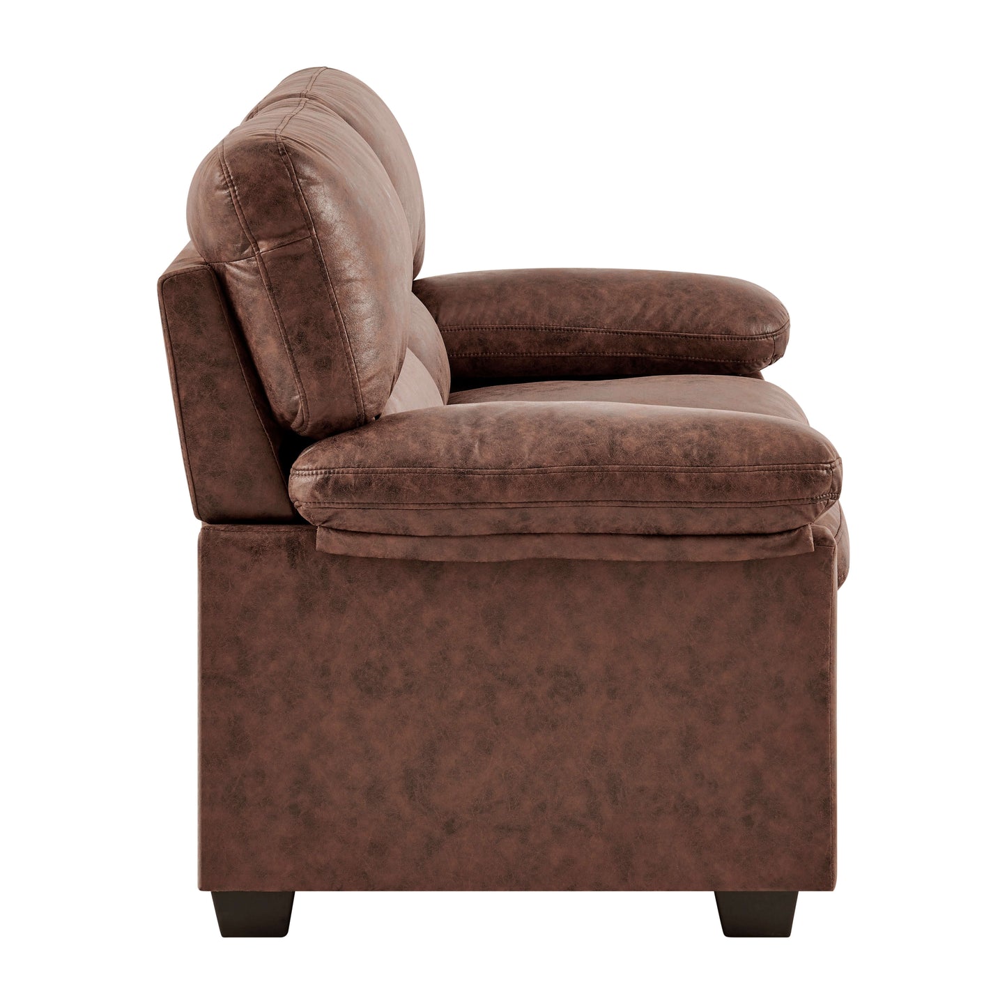 Oxford Bonded Faux Leather Sofa Suite Light Brown-Bargainia.com