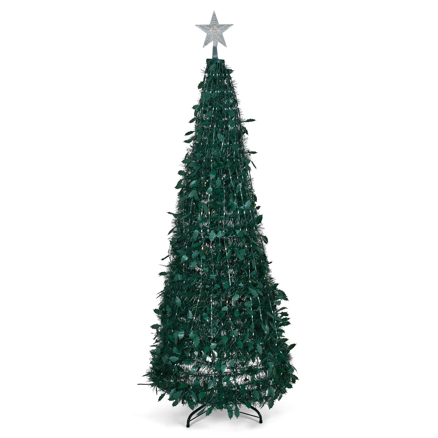 180CM Pop-Up Christmas Tree With Plastic Stand-Bargainia.com