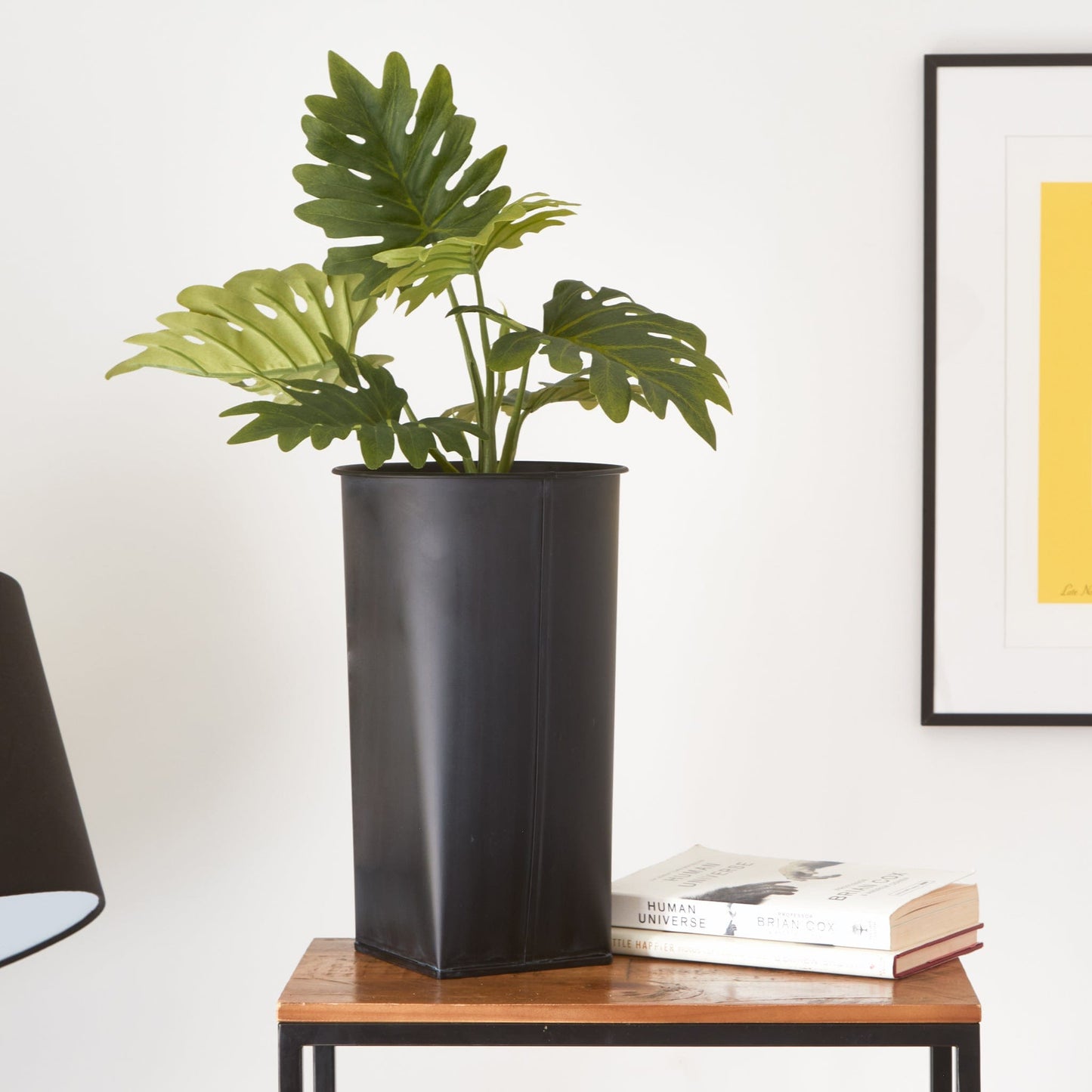 Black Industrial Flower Pot - 30cm 5011745393000 only5pounds-com