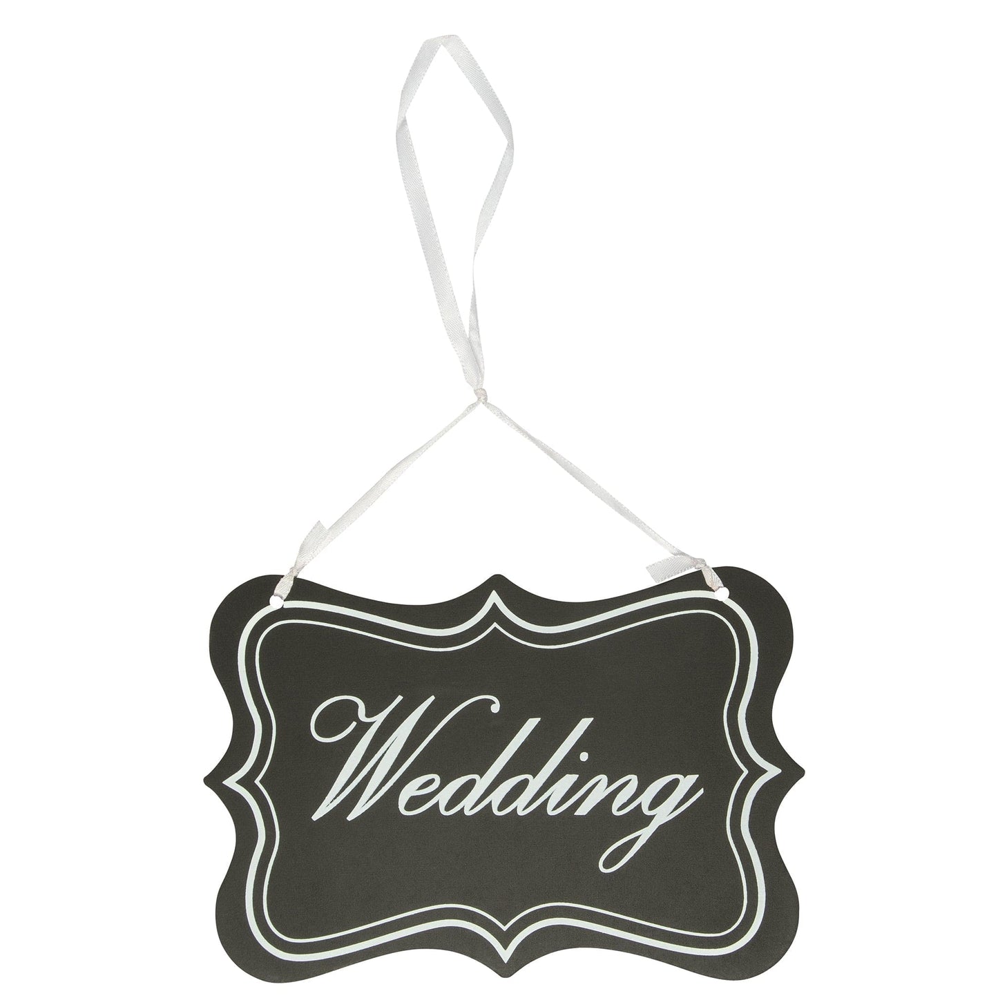 Black Wedding Decoration - ''Wedding'' 8719202581195 only5pounds-com