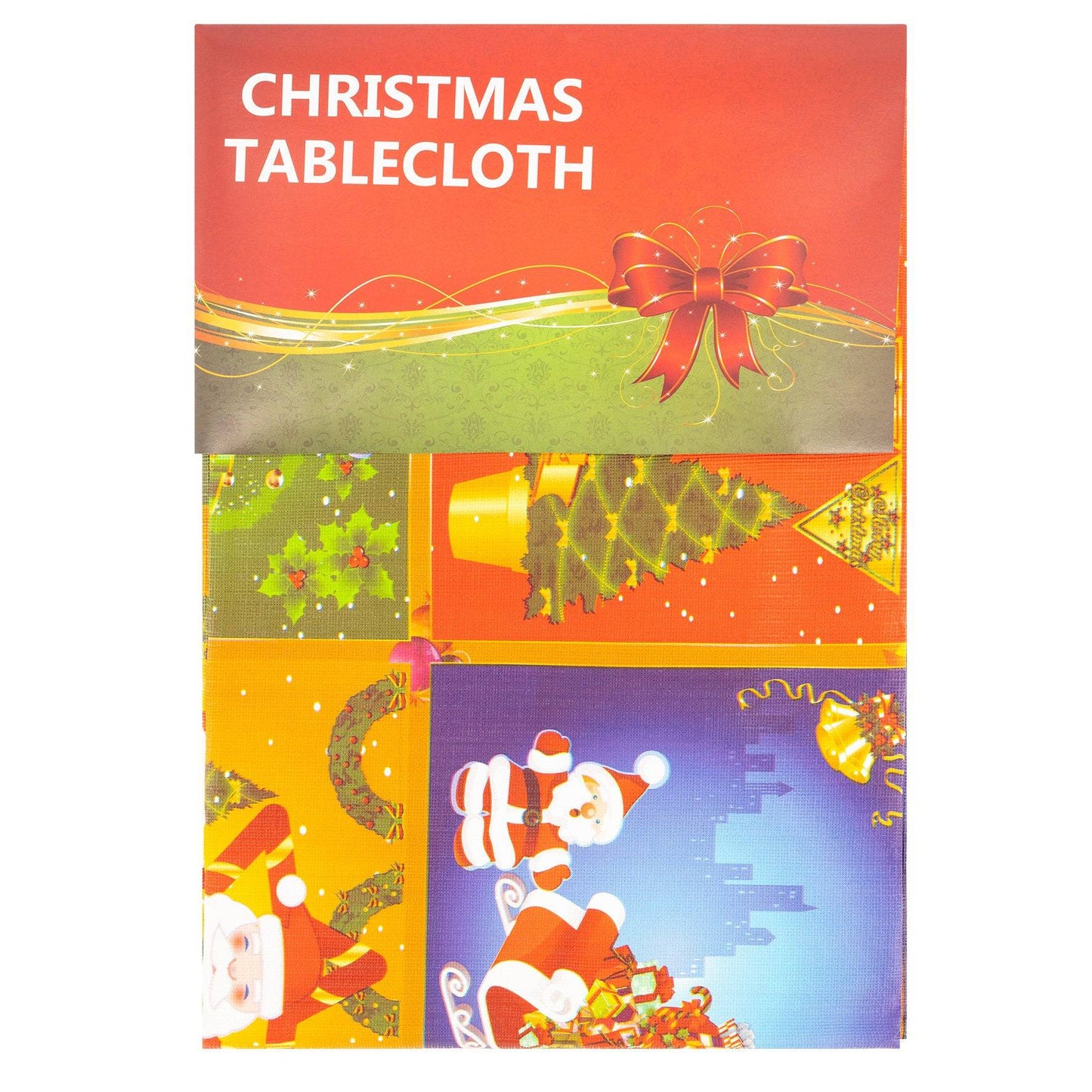 Christmas Table Cloth - Checked 5056150211945 only5pounds-com