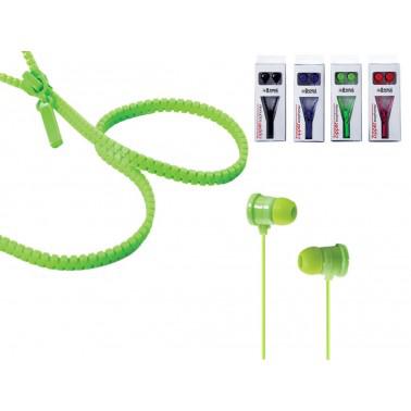 I-Total Zipper Earphones - Assorted-8056518551482-Bargainia.com