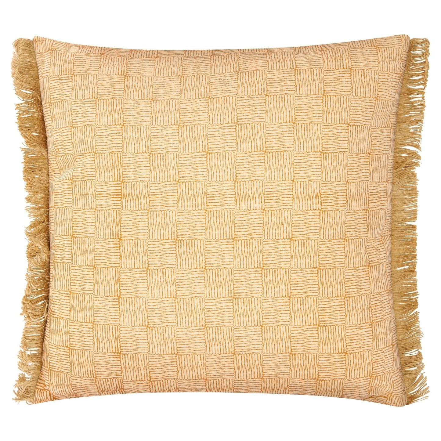 Fero Sandstone Fringed Cushion - 45 x 45cm 8714503347112 only5pounds-com
