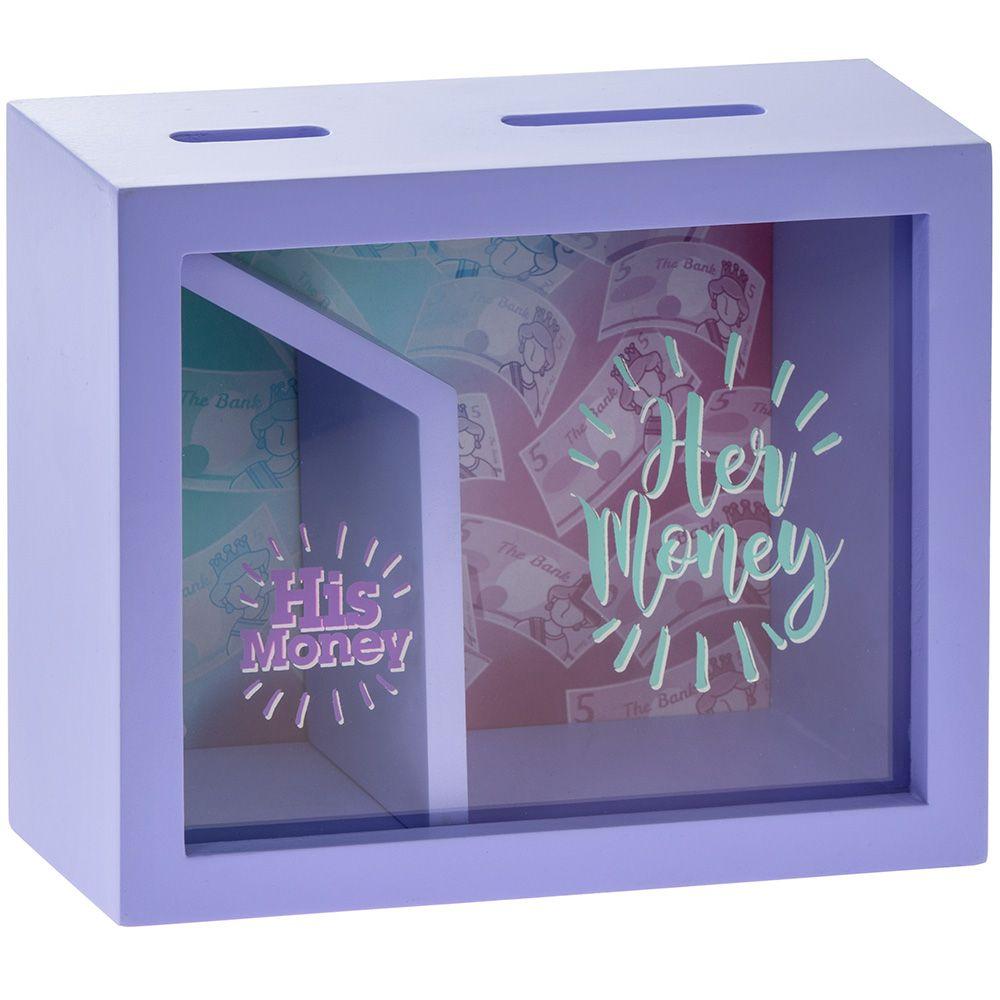 His & Her Savings Money Box - 20 x 16 x 6.5cm 5010792427607 only5pounds-com