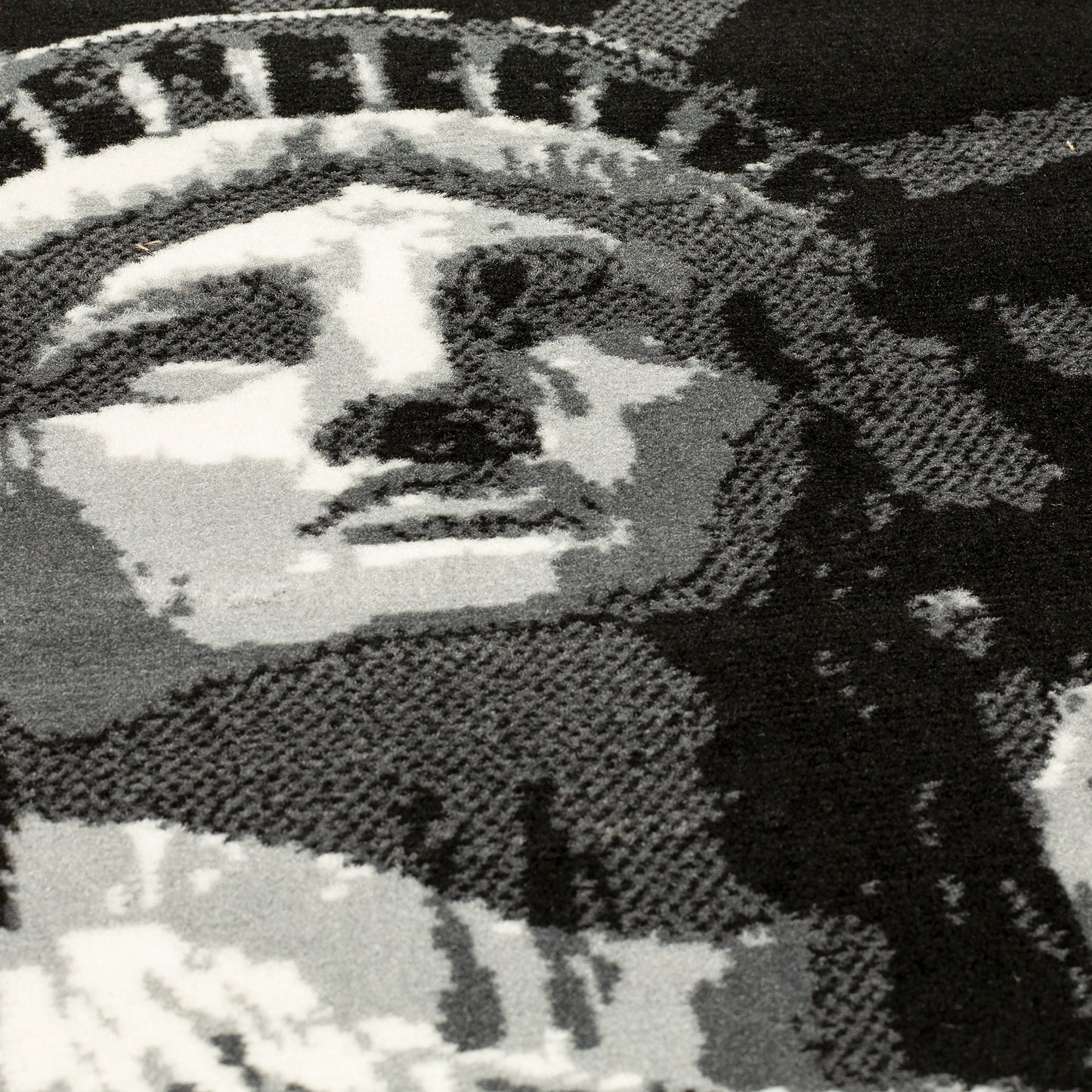 Black Funky Statue of Liberty Print Rug - Texas - Bargainia.com